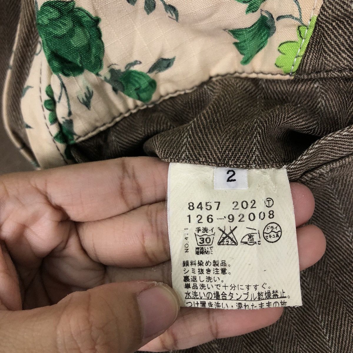 Boycott HERRINGBONE PARACHUTE BIKER JACKET BOYCOTT JAPAN Size US M / EU 48-50 / 2 - 13 Thumbnail