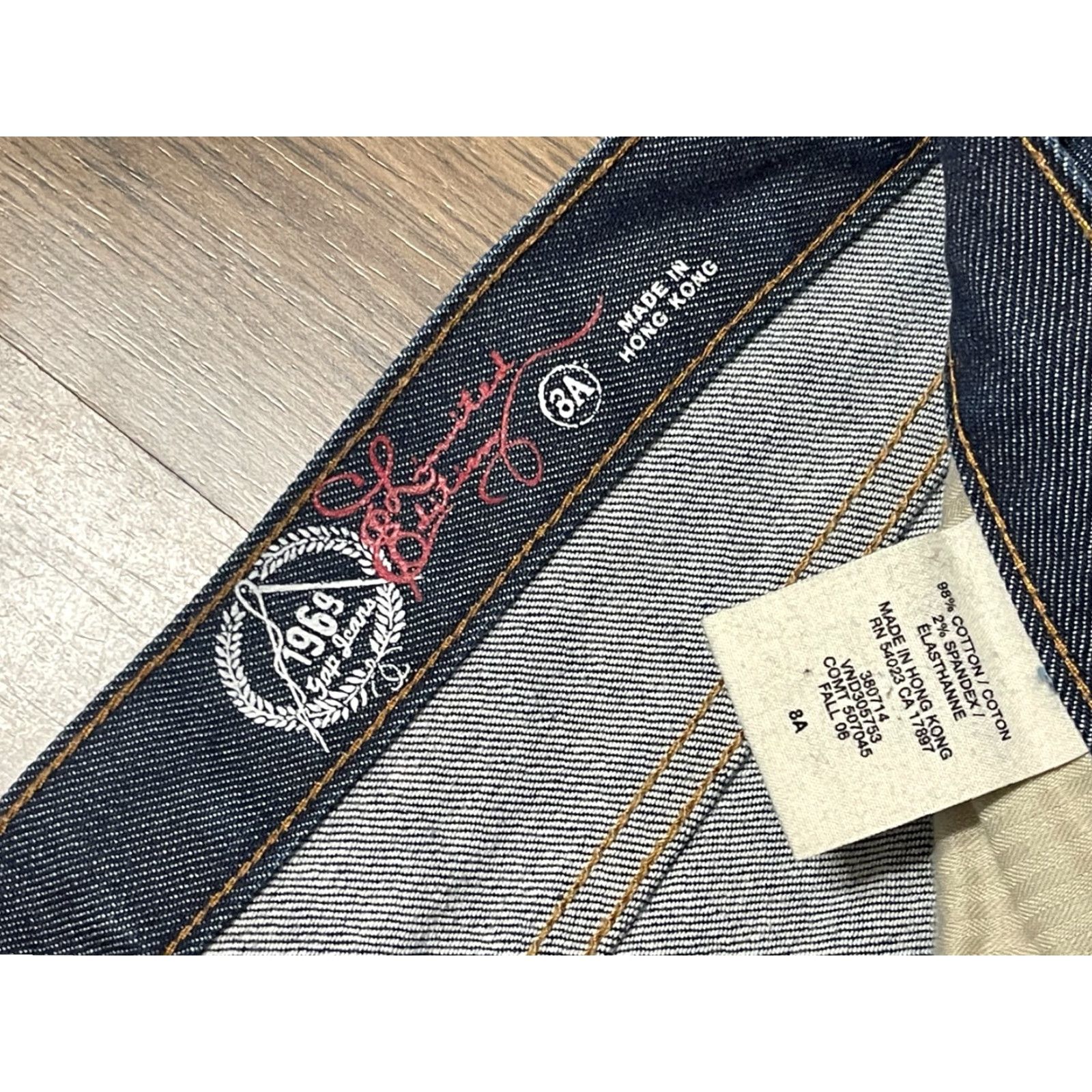 Gap Gap 1969 Jeans, Womens Size 8A, Denim, Straight Leg, 5-Pocket, Dark Wash, Blue, Zip, Regular Fit, Inseam 30 in, Pockets, Machine Washable, Brand Gap Size 30" / US 8 / IT 44 - 4 Thumbnail