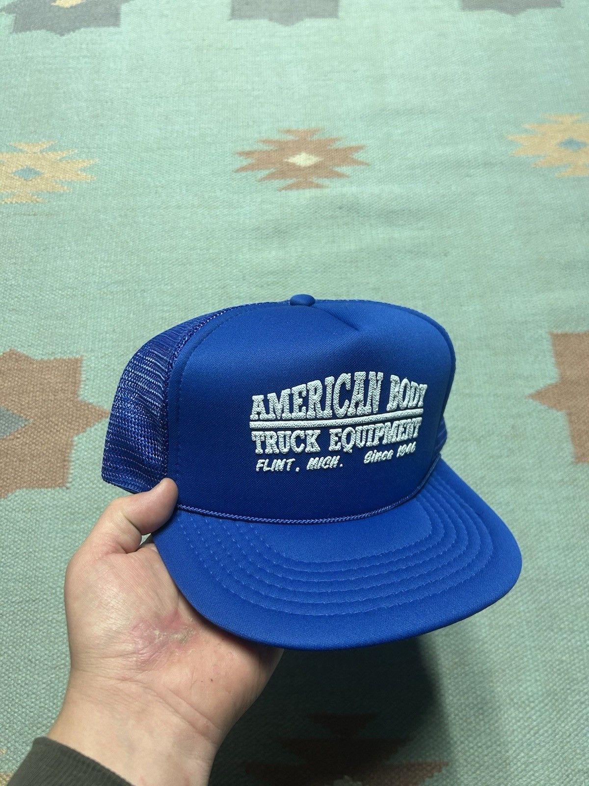 Vintage Vtg trucker hat American body truck equipment flint Michigan Size ONE SIZE - 1 Thumbnail