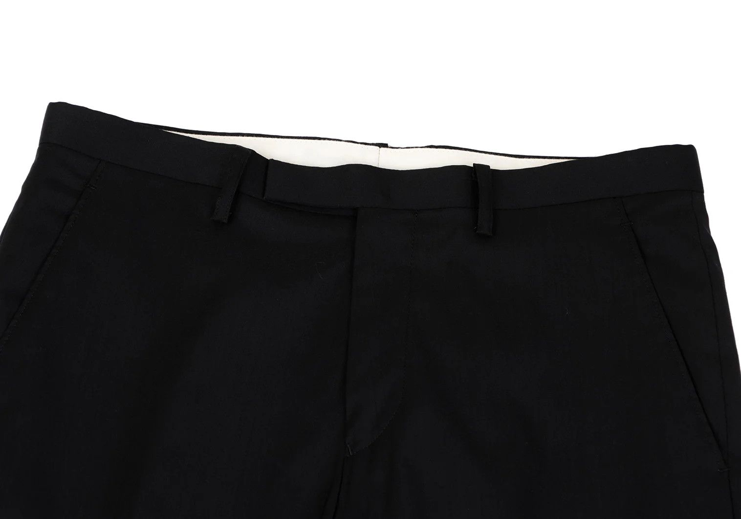 Jean Paul Gaultier Wool Blend Tapered Pants in Black, Size 48 Size US 32 / EU 48 - 3 Thumbnail