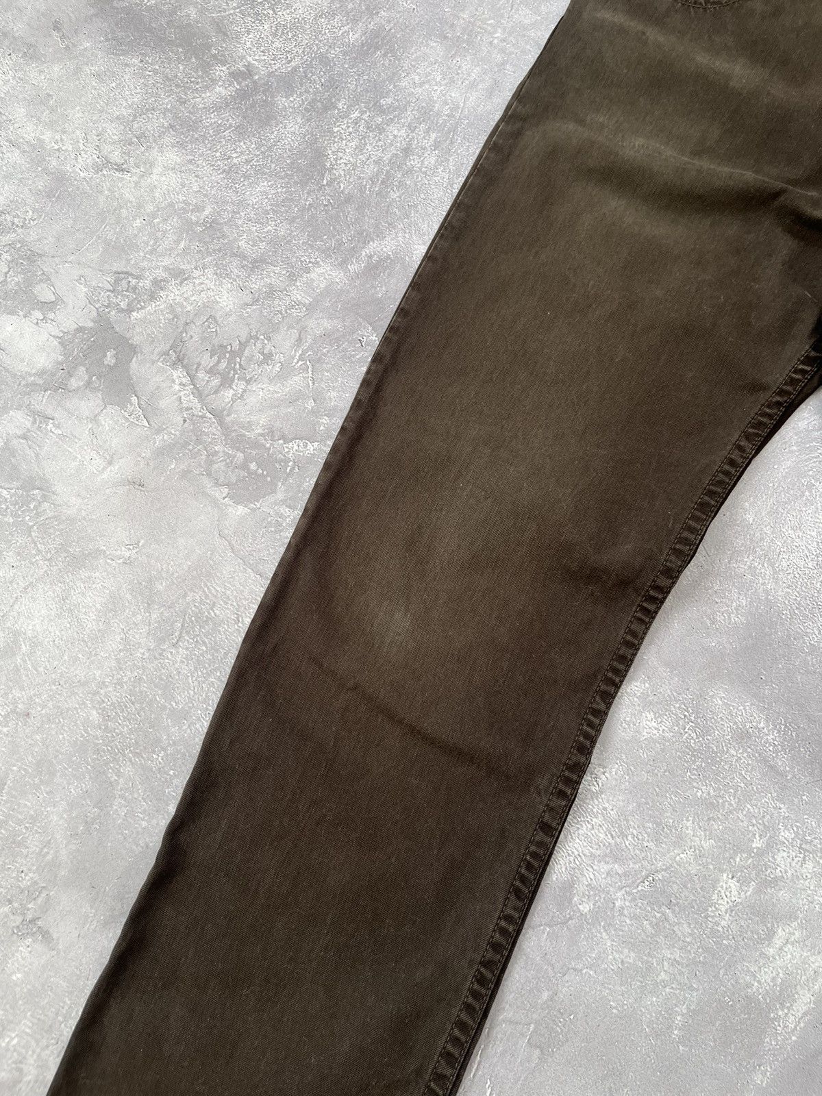 Carhartt Carhartt Slim Pant Denim leather logo Size 33/32 Size US 33 - 3 Thumbnail