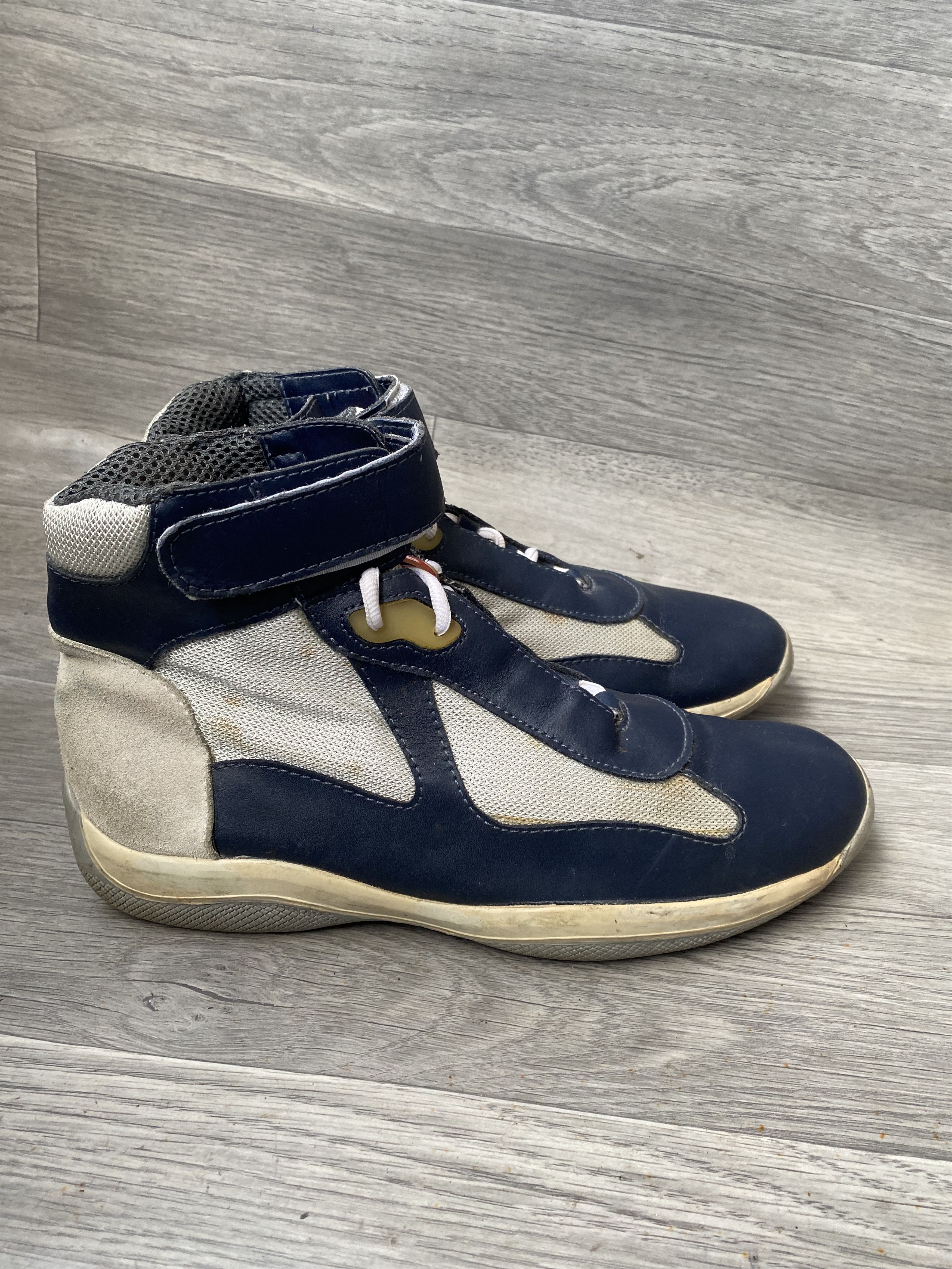 Prada Prada american cup blue hi-top sneakers sz uk 9 Size US 10 / EU 43 - 6 Thumbnail