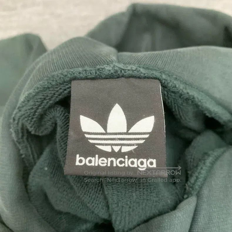 Balenciaga Balenciaga Olive Green Big Logo Hoodie Sweatshirt Size US S / EU 44-46 / 1 - 6 Thumbnail