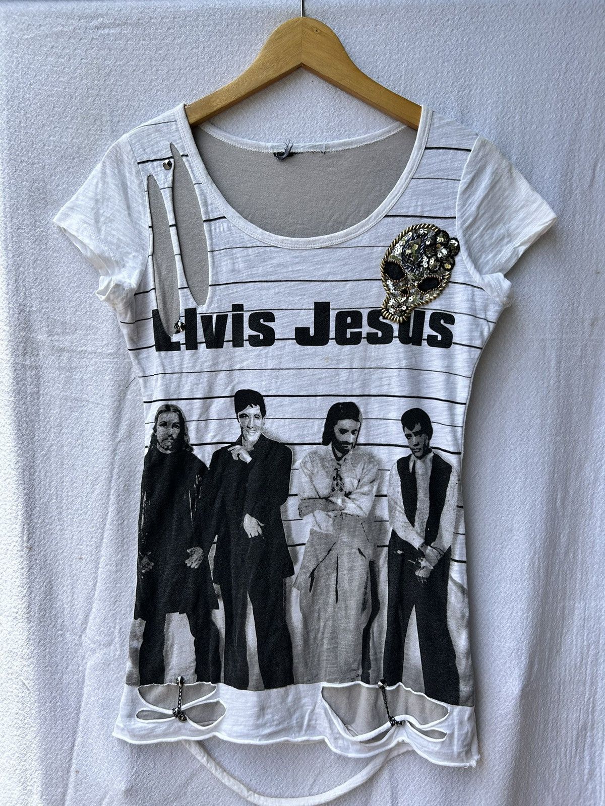 If Six Was Nine Elvis jesus distressed skull wings cross style Ifsixwasnine Size US S / EU 44-46 / 1 - 2 Thumbnail