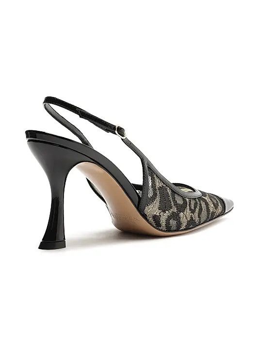 Alexandre Birman os11x1225 Olivia 85MM Printed Slingback Pumps in Black Size US 8 / IT 38 - 5 Thumbnail