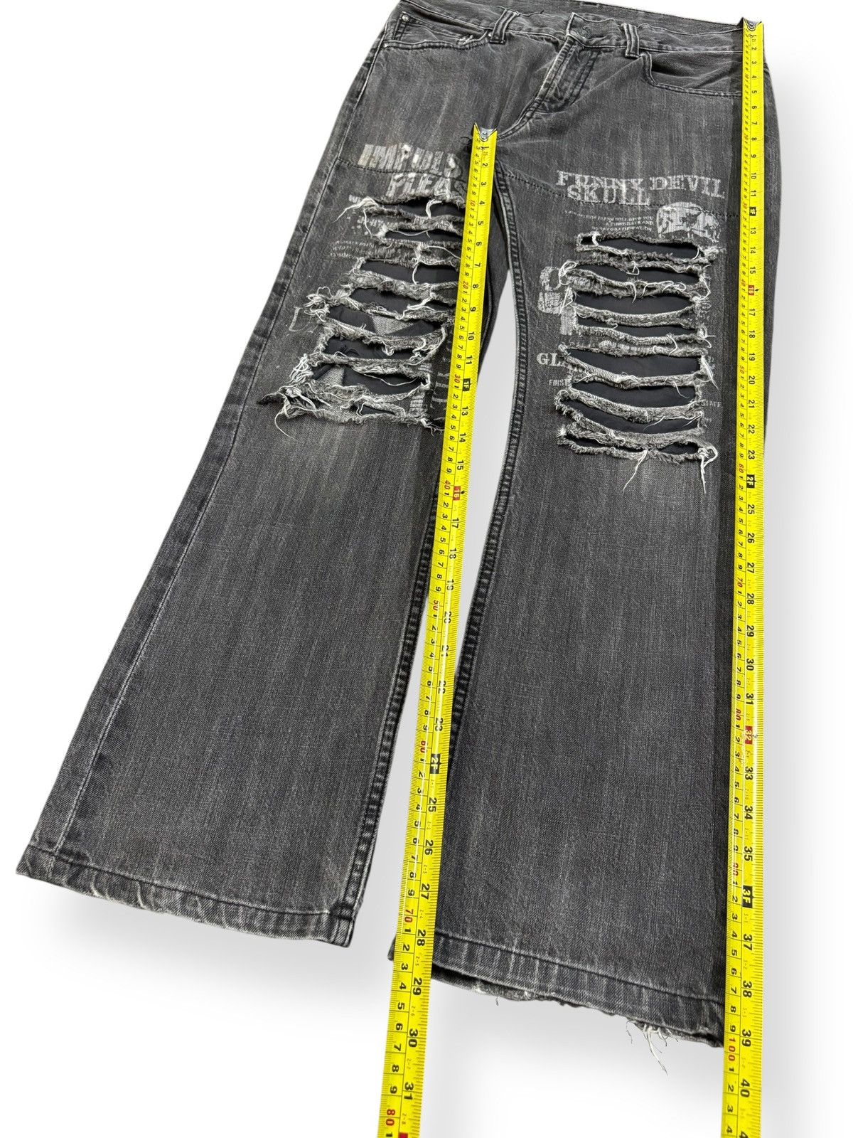 Hysteric Glamour Vintage Japanese Brand Faded Distressed Punk Grunge Jeans Size US 31 - 12 Thumbnail