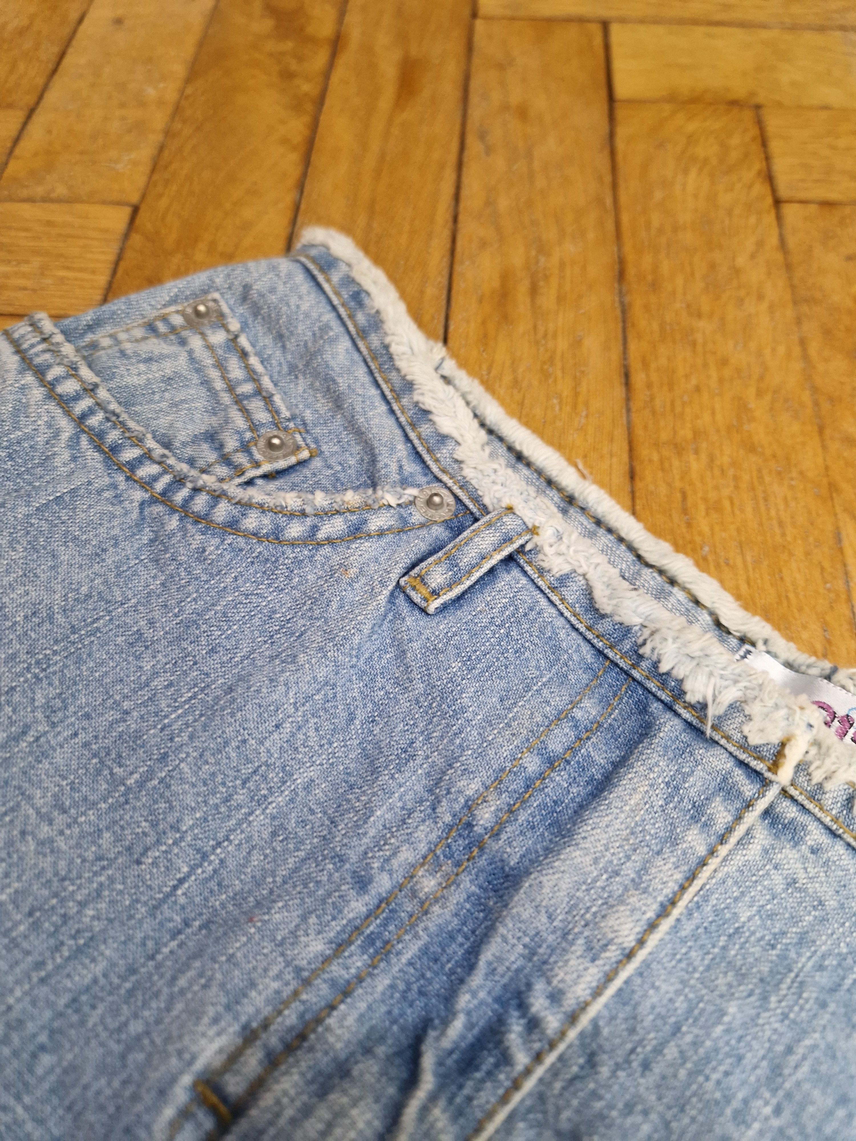 If Six Was Nine × Vintage vintage y2k attitude avant garde japanese denim mini skirt Size 26" / US 2 / IT 38 - 6 Thumbnail