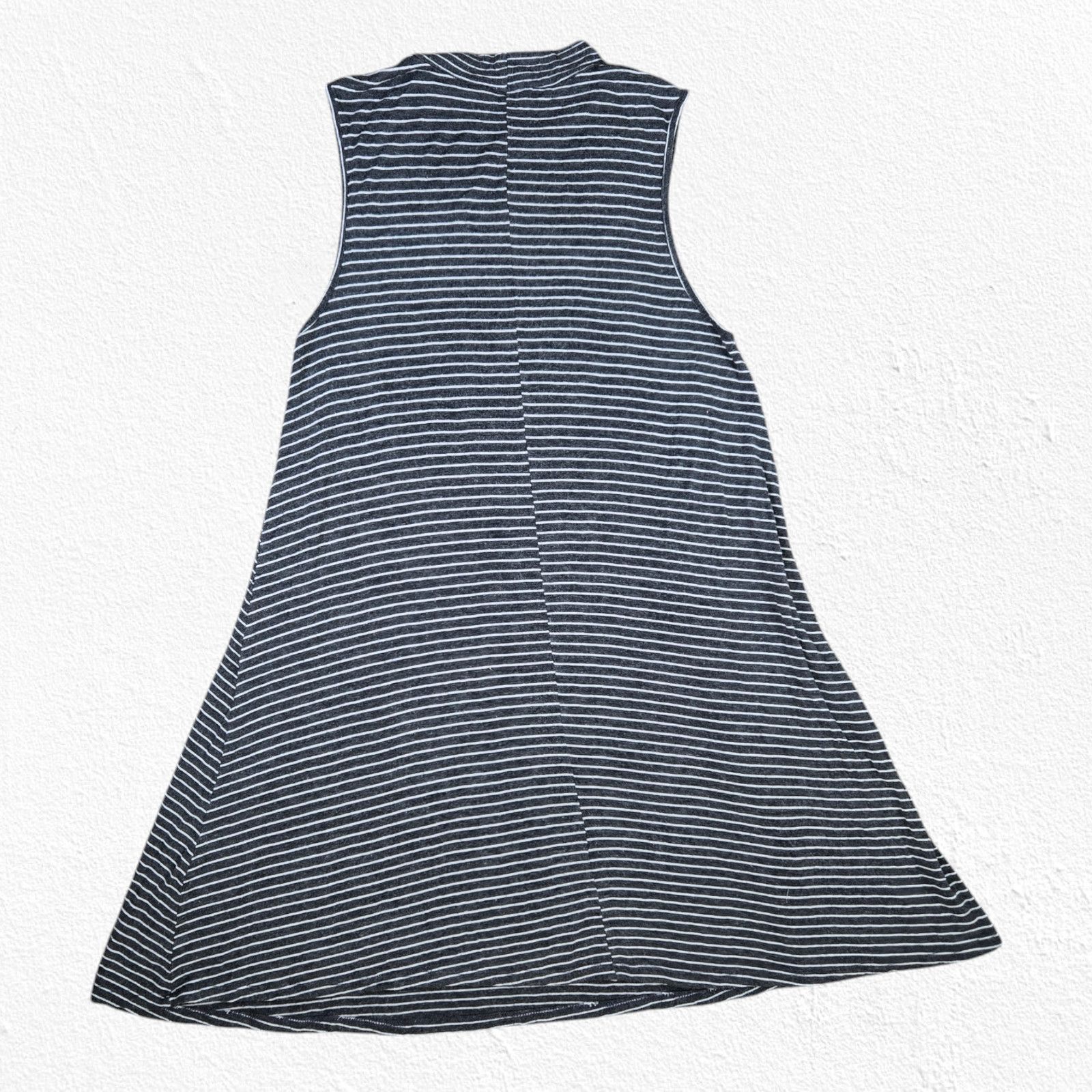 Other Y2K Gray Striped Turtleneck Shirt Dress Size Medium Size M / US 6-8 / IT 42-44 - 6 Thumbnail