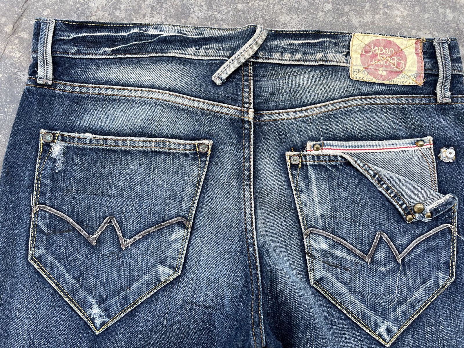If Six Was Nine × Japanese Brand × Vintage Vintage Selvadge Japan Rags Jeans Size US 34 / EU 50 - 13 Thumbnail