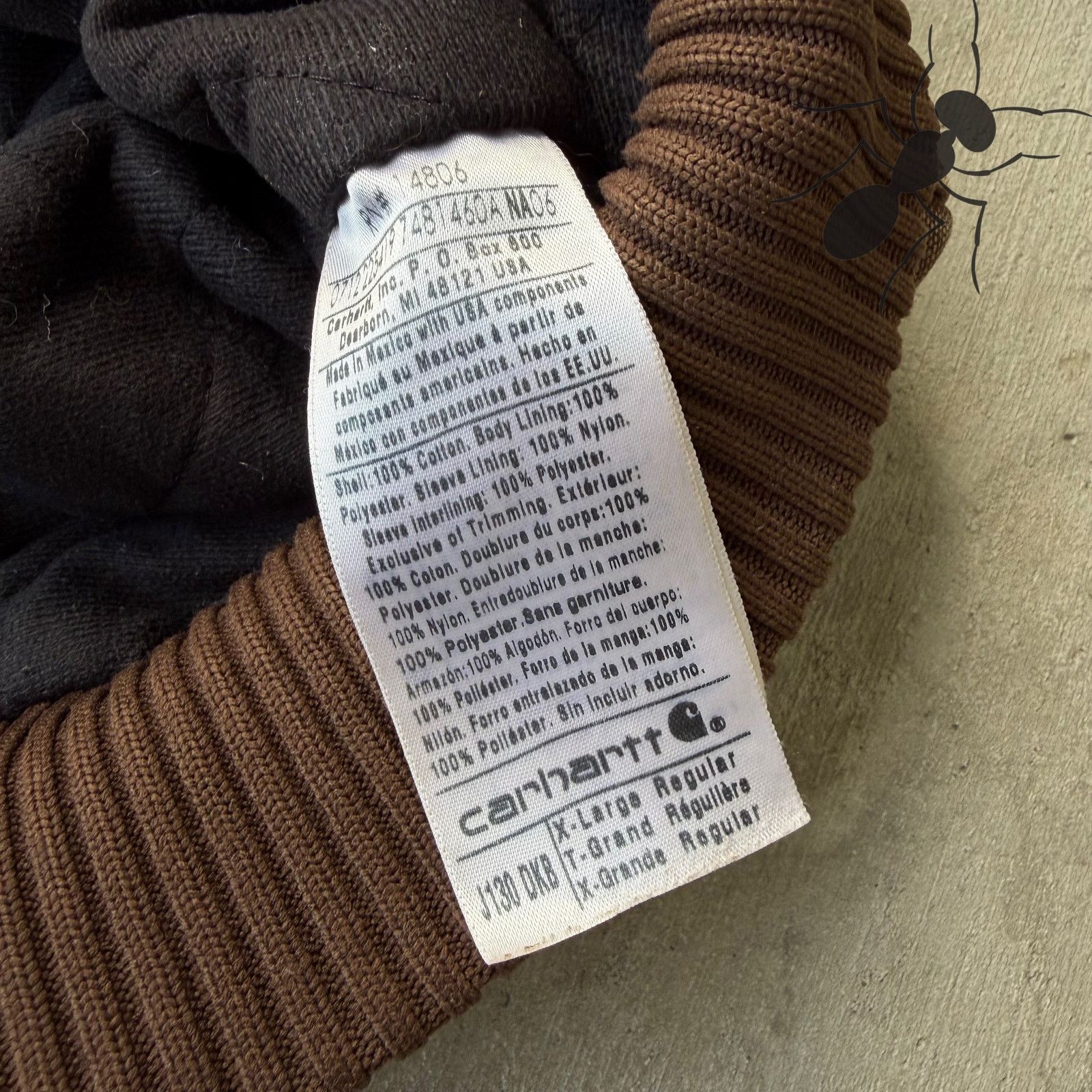 Carhartt × Vintage Vintage Y2K Carhartt J130 DKB brown hooded work wear jacket Size US XL / EU 56 / 4 - 7 Thumbnail