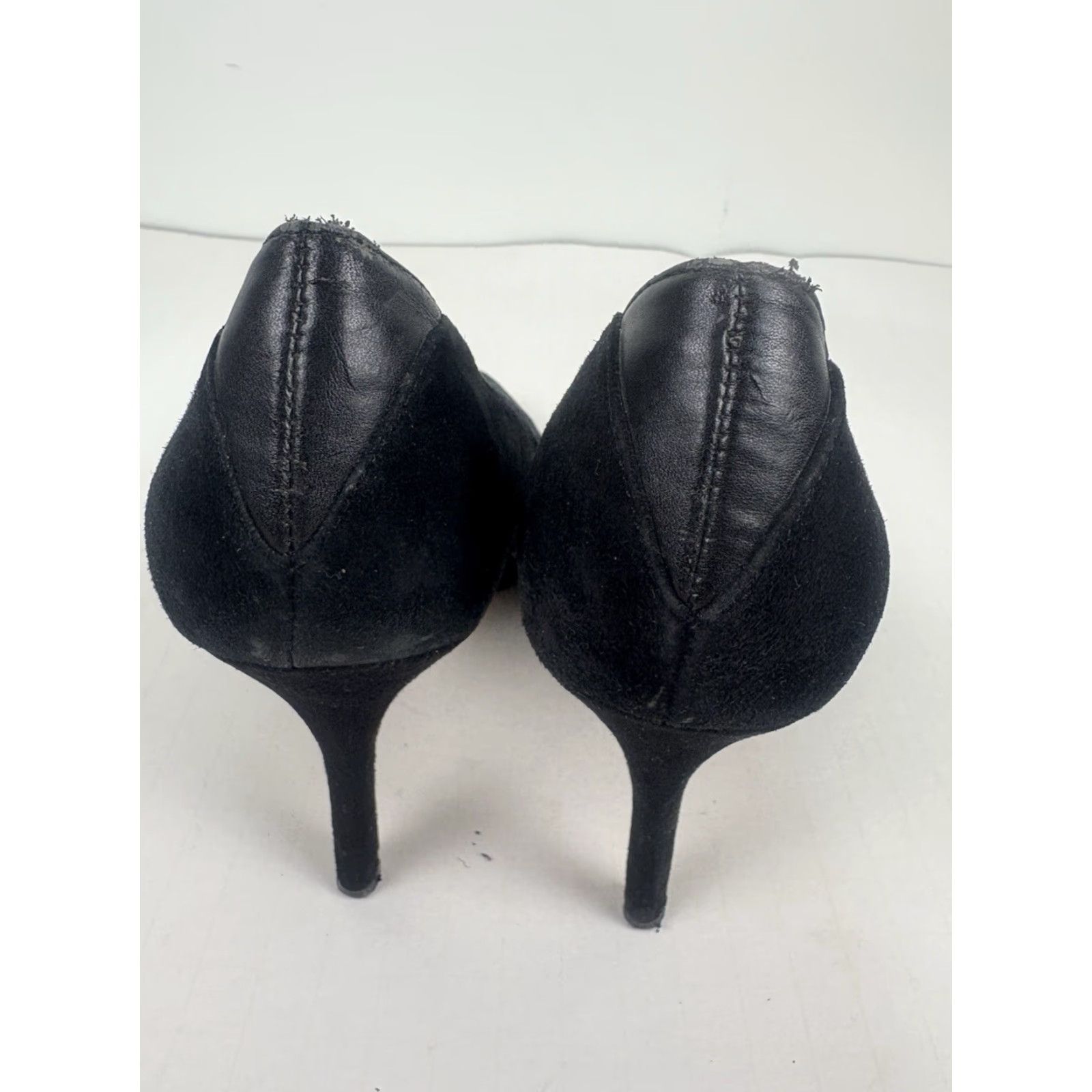 Sam Edelman Sam Edelman Zola Black Suede Heels Ultra High 4in Womens Size 8M Size US 8 / IT 38 - 4 Thumbnail
