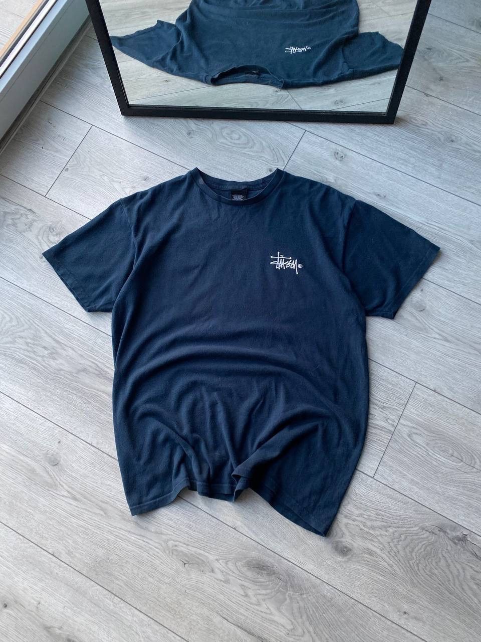Stussy × Vintage Vintage Stussy Blue Big Logo Boxy T-shirt Y2K M Size US M / EU 48-50 / 2 - 2 Thumbnail