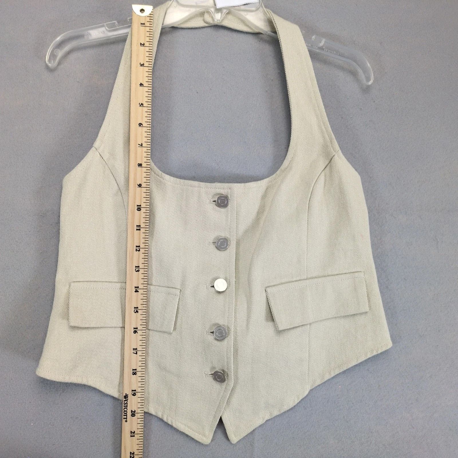 Other NWT Windsor Best In Style Halter Top Vest Beige Denim XL Size L / US 10 / IT 46 - 8 Thumbnail