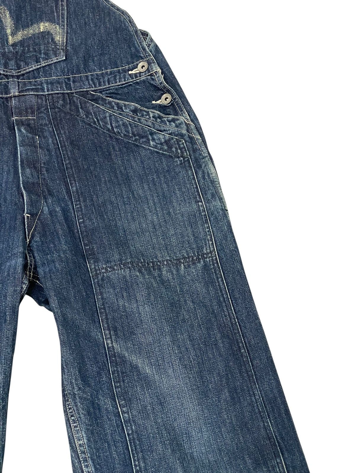 Evisu Rare Vtg 90s Evisu Overalls Denim Workwear 2🟦5 Size US 35 - 5 Thumbnail