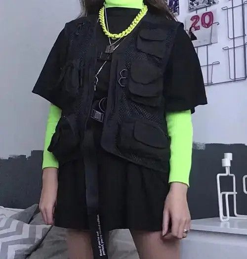 Handmade Black Military Vest Size ONE SIZE - 2 Thumbnail