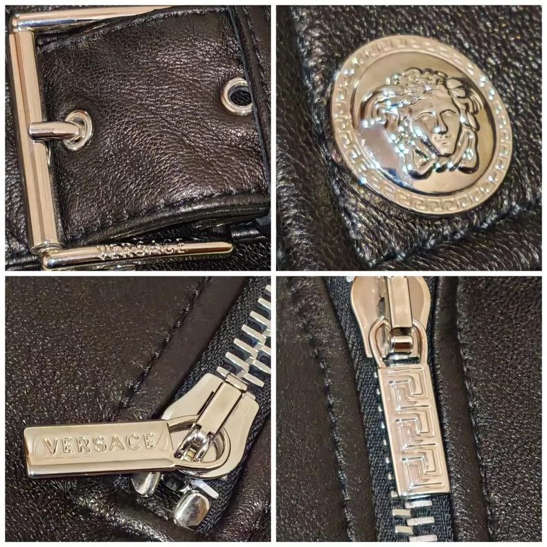 Versace Versace Nappa sheepskin fashion leather jacket jacket Size XXL / US 16-18 / IT 52-54 - 8 Thumbnail