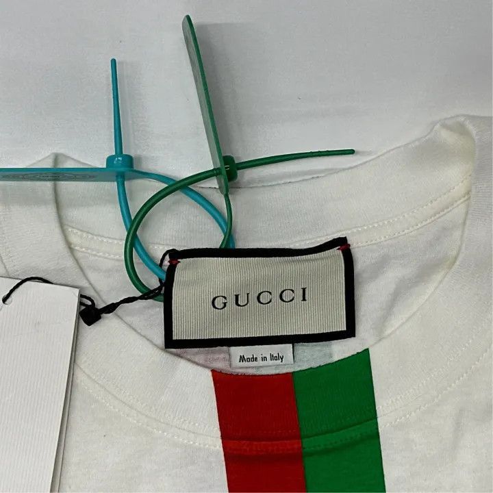 Gucci Gucci Gucci Letter Stripe Print Loose Fit T-Shirt -2506 Size US XS / EU 42 / 0 - 2 Thumbnail