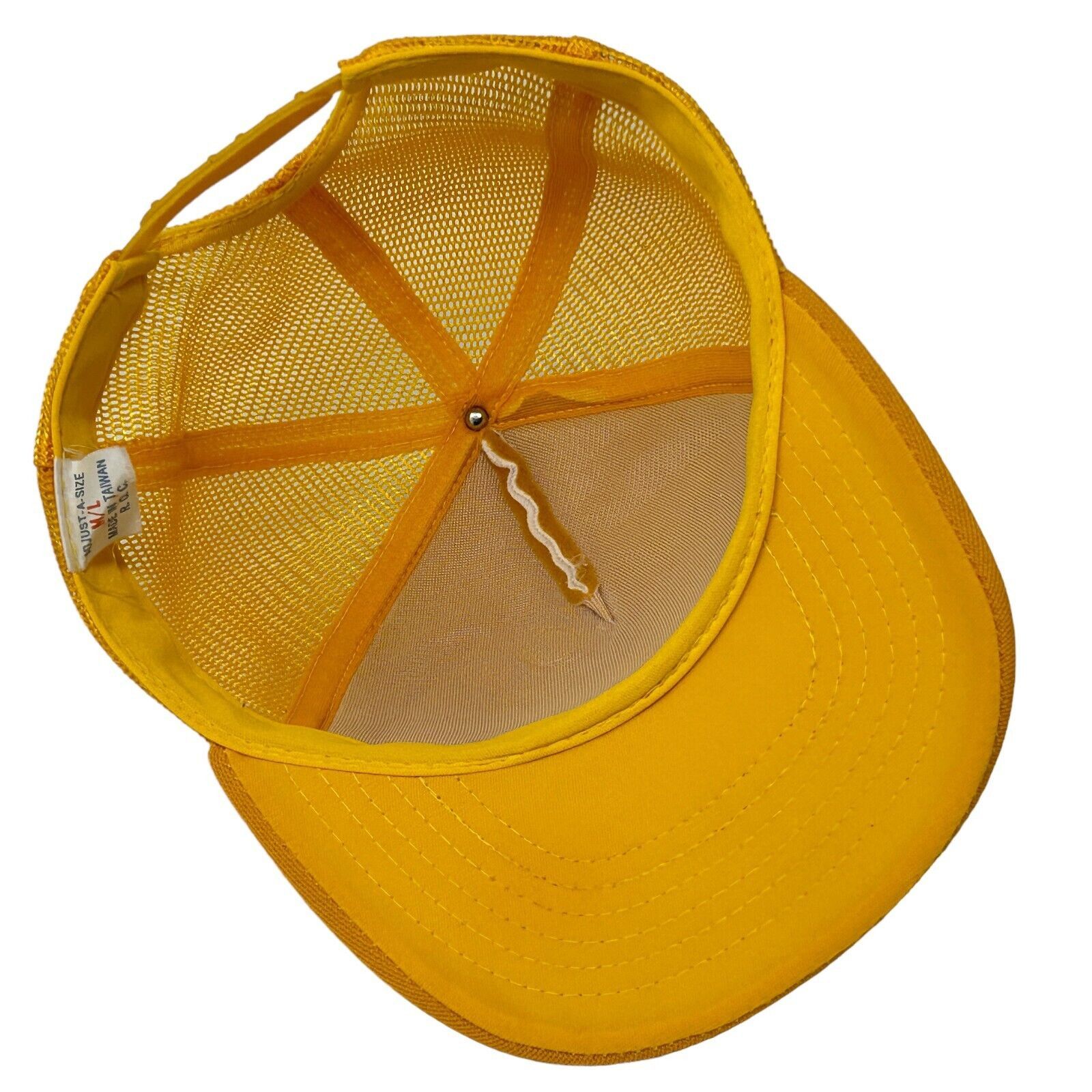 Vintage Vintage 80s KW Pipeline Inc Trucker Hat Baseball Cap Yellow Size ONE SIZE - 4 Thumbnail