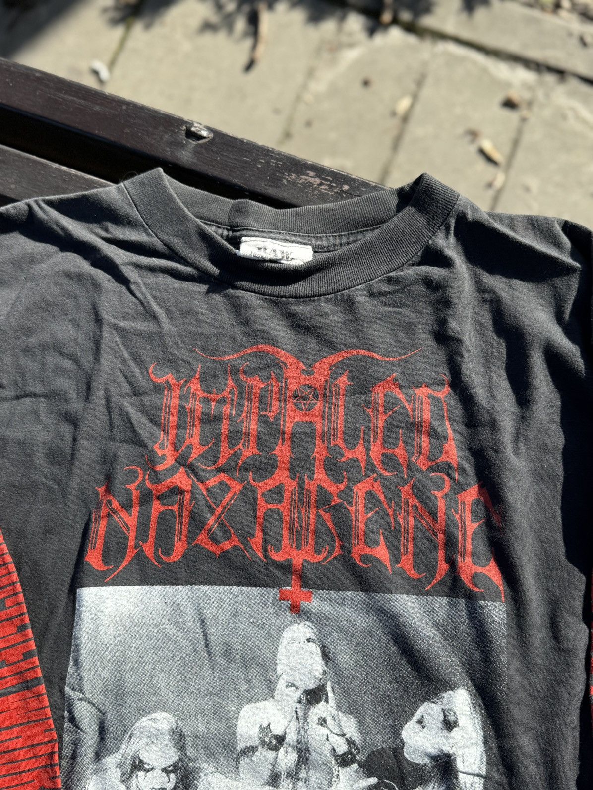 Band Tees Vintage 90s Impaled Nazarene Kissing Booth Extreme Metal Tee Size US XL / EU 56 / 4 - 5 Thumbnail