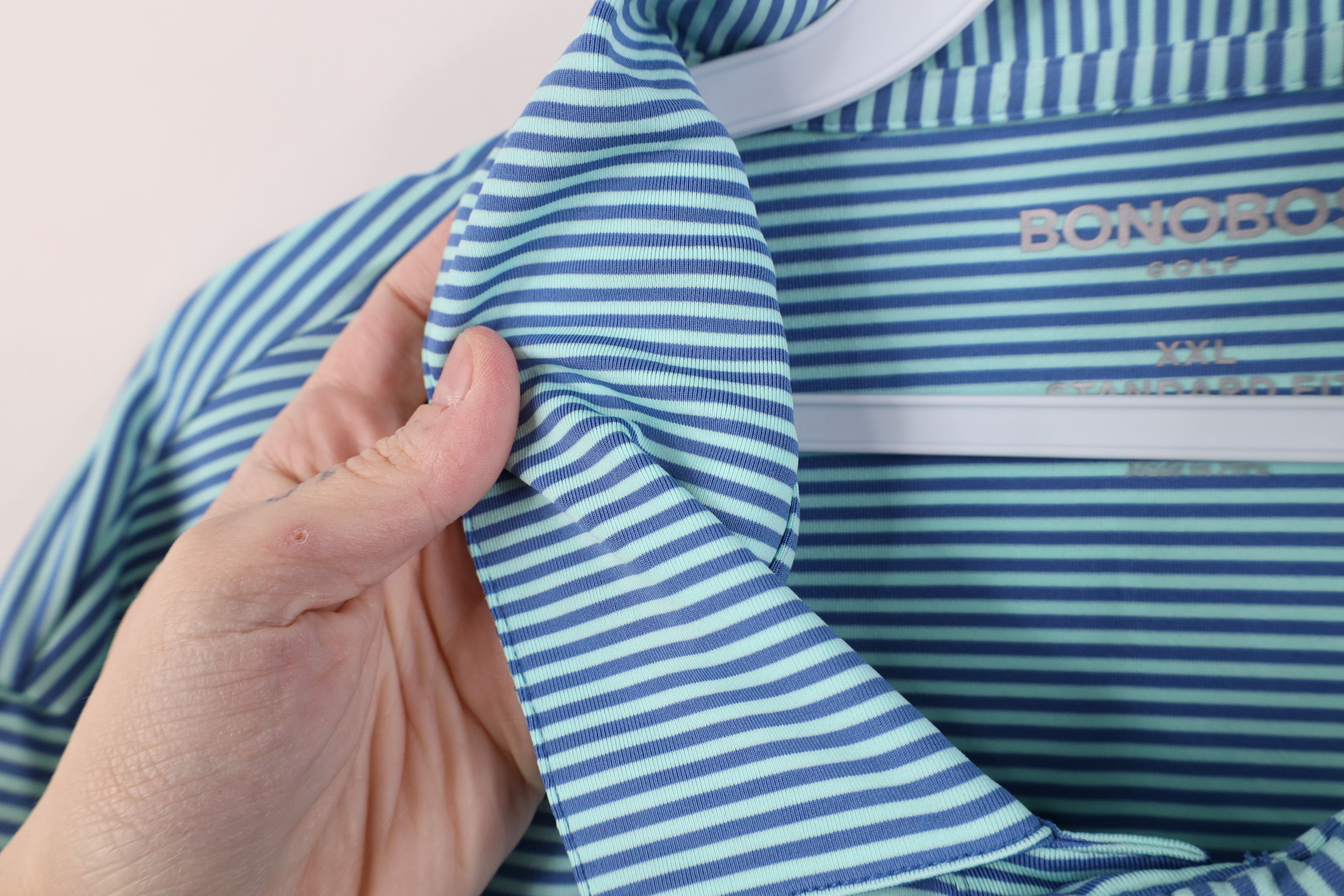 Bonobos Bonobos Fit Stretch Striped Collared Golf Polo Shirt Blue Size US XXL / EU 58 / 5 - 8 Thumbnail