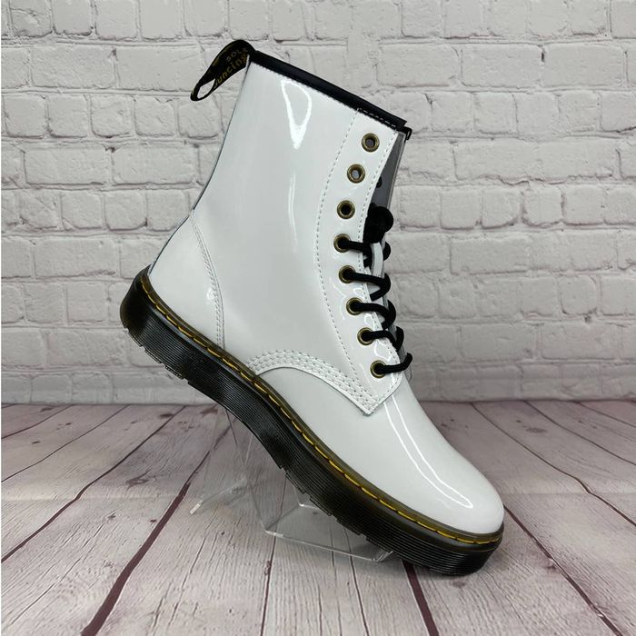 Dr. Martens Dr. Martens 1460 Zavala Patent Leather Combat Boot Grailed