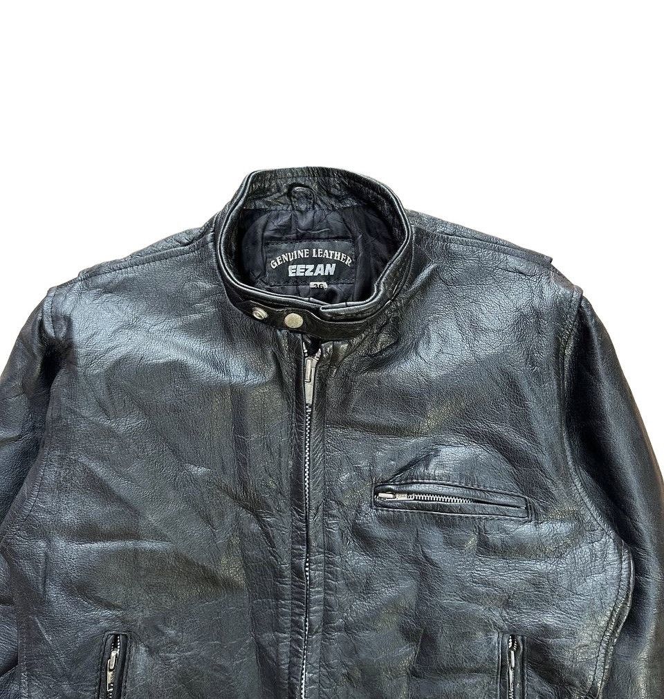 Genuine Leather Vtg EEZAN Genuine Leather Cafe Racer Jacket Size US S / EU 44-46 / 1 - 4 Thumbnail