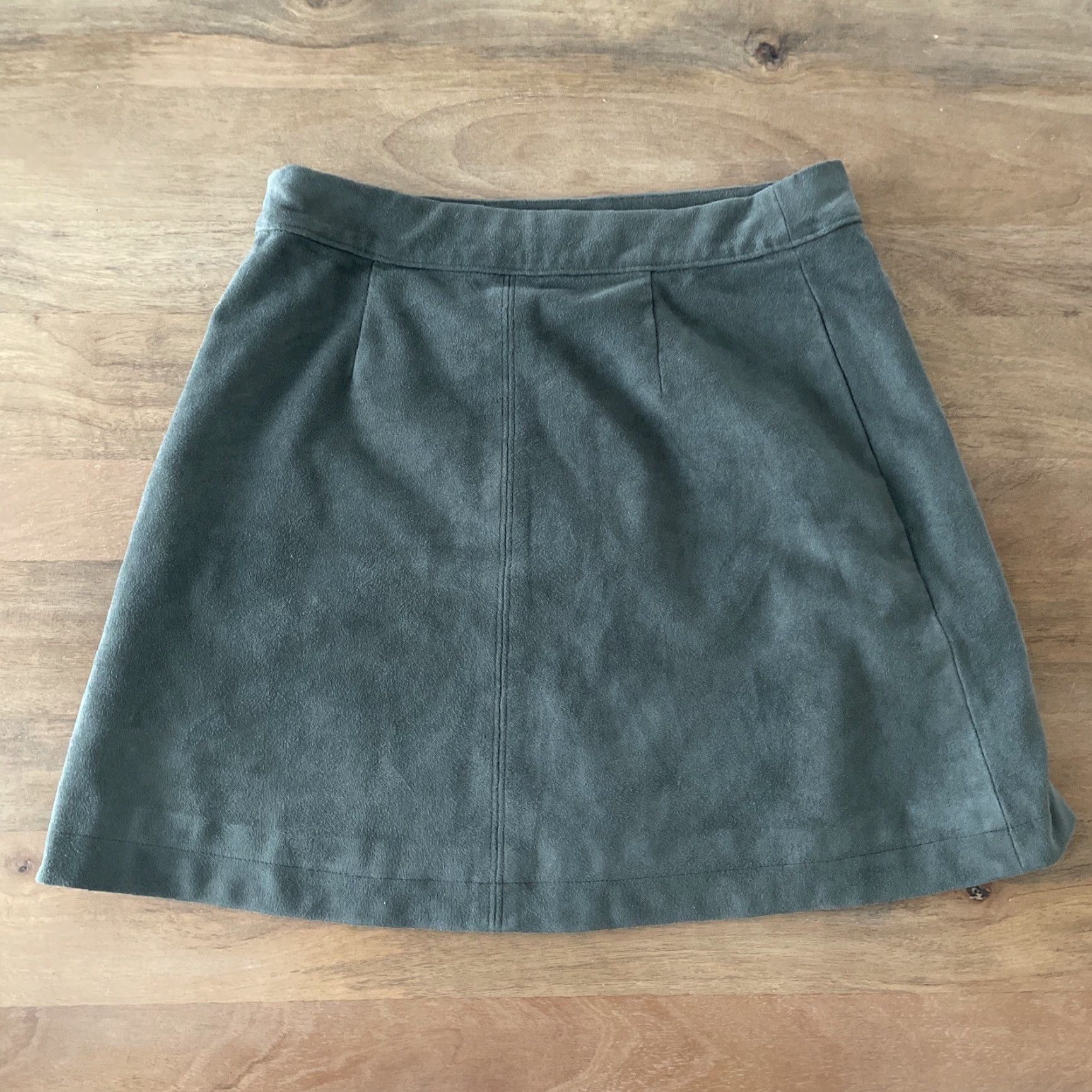 Abercrombie & Fitch Abercrombie & Fitch Skirt Women’s 0 Mini Velvet Suede 90s Green Velour Y2K Vintage Vtg Distinctive Pattern Solid Zipper Size 25" / US 0 / IT 36 - 3 Thumbnail