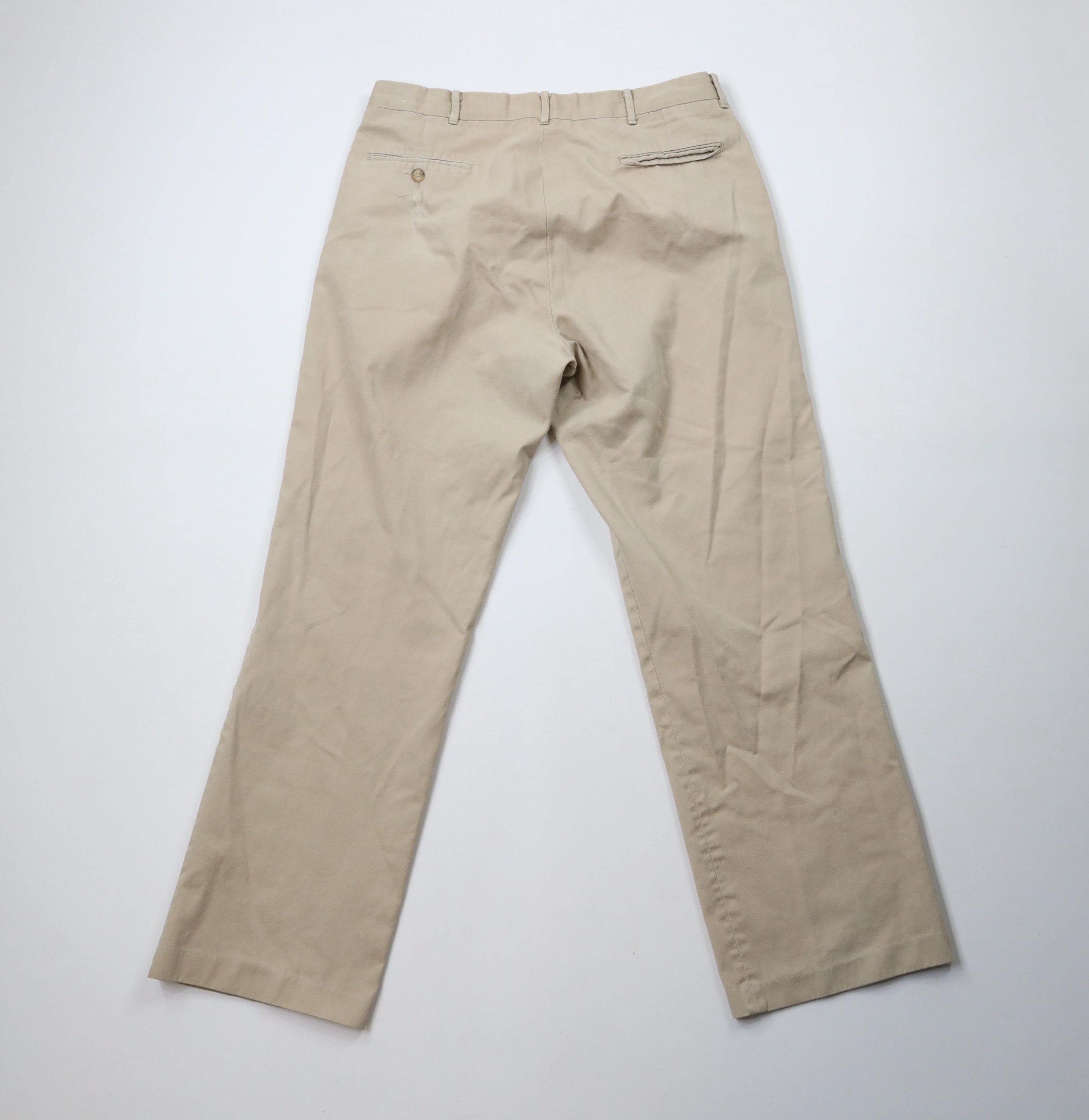 Vintage Vintage 70s Streetwear Wide Leg Chino Pants Beige Cotton Size US 34 / EU 50 - 9 Thumbnail