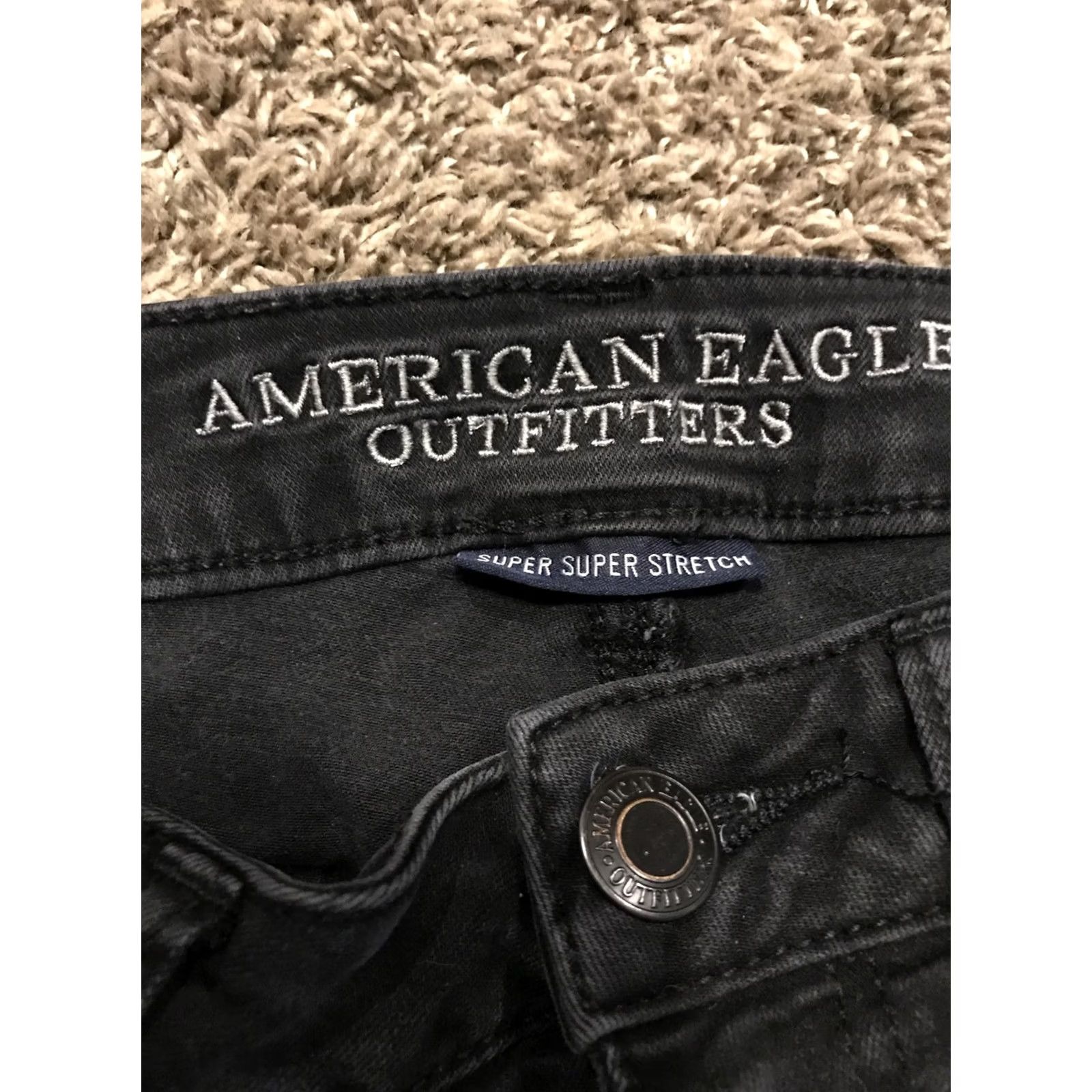 American Eagle Outfitters american eagle outfitters jeans Jegging Slim Womens 6 Black Hi Rise 29in Inseam Denim Pocket B15 Size 28" / US 6 / IT 42 - 2 Thumbnail