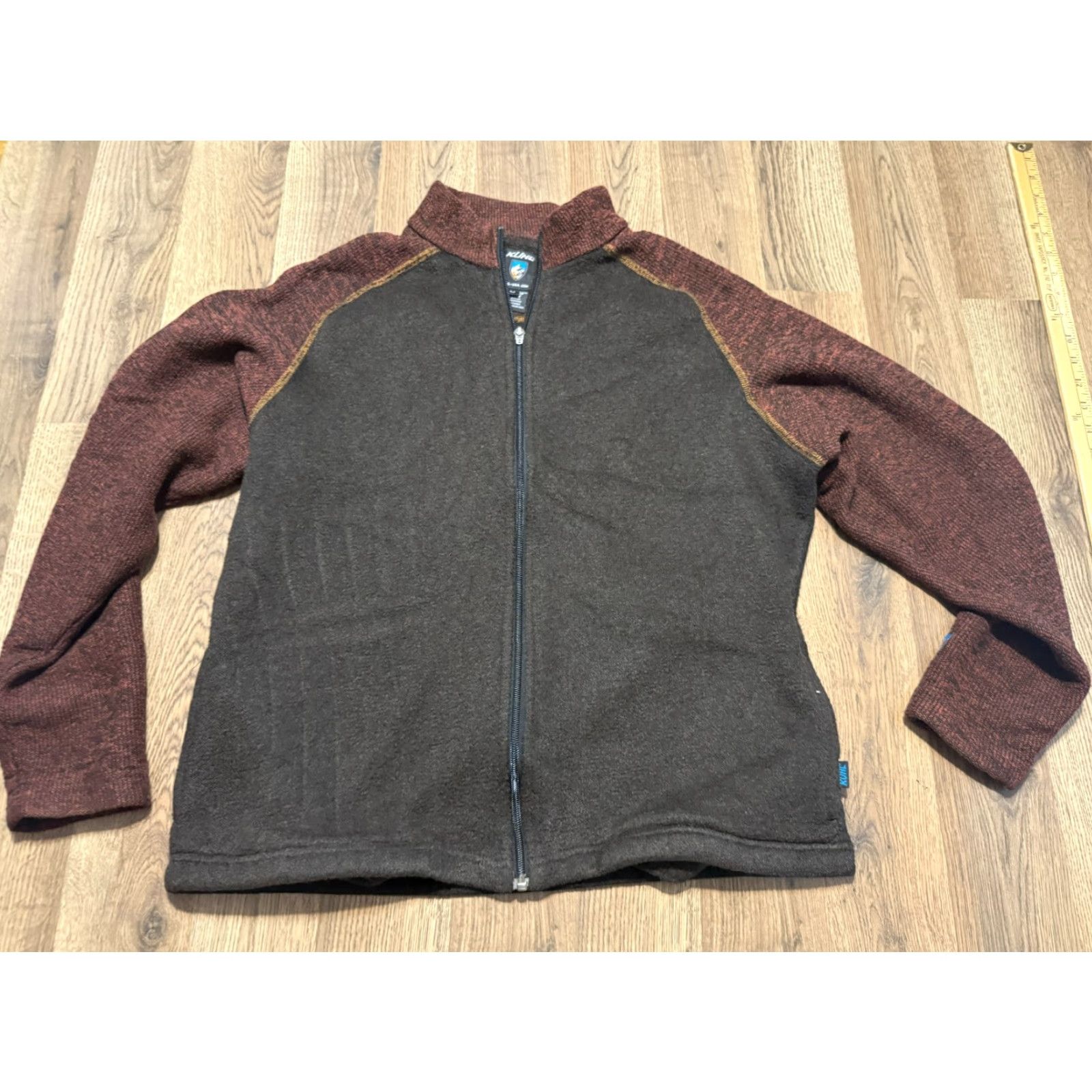 Vintage Kuhl Shirts Men Sweater Full Zip Fleece Long Sleeve Brown Red Size M Size US M / EU 48-50 / 2 - 2 Thumbnail