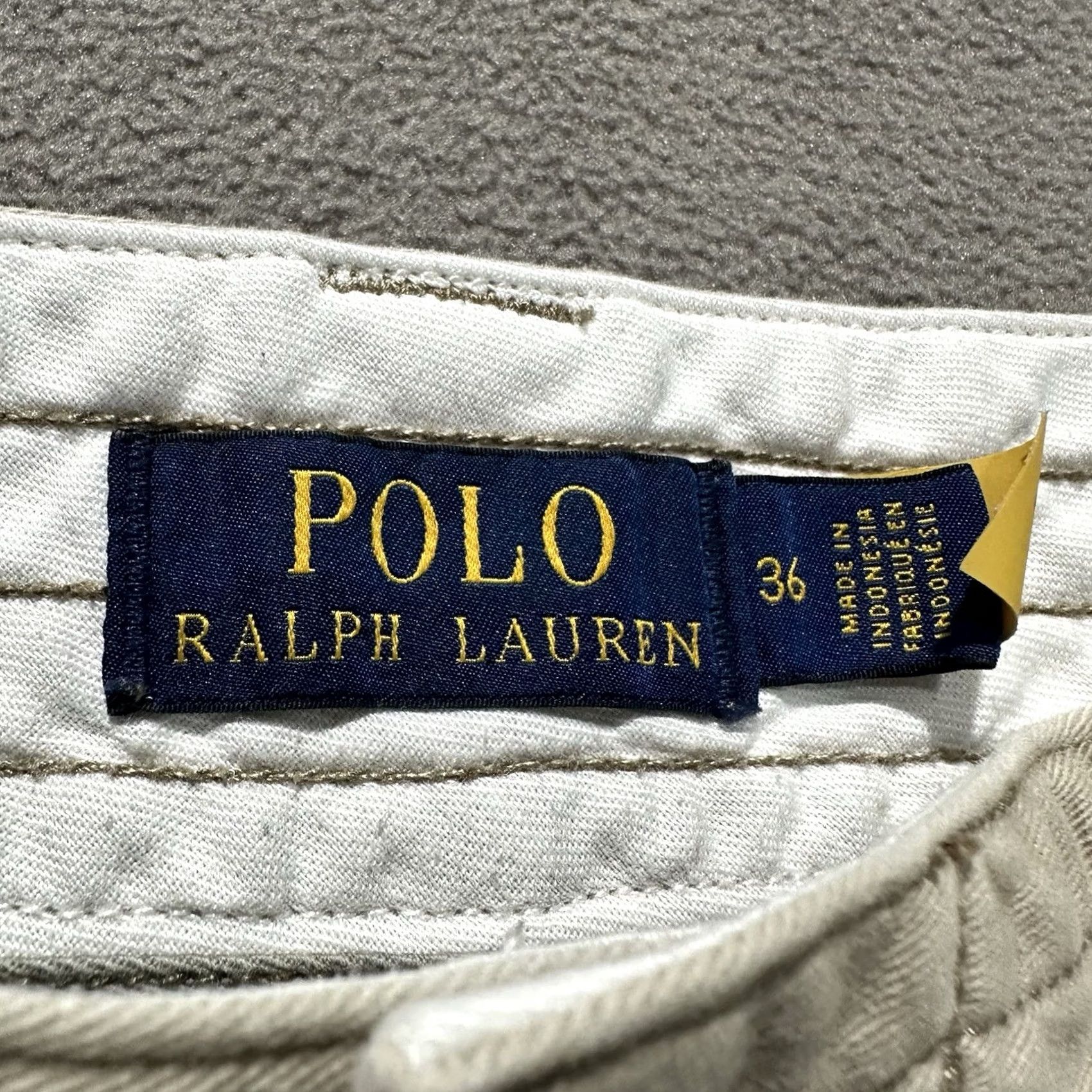 Polo Ralph Lauren Polo Ralph Lauren Shorts Mens 36 Beige Cotton Chunky Twill Cargo Pocket GUC Size US XL / EU 56 / 4 - 3 Thumbnail