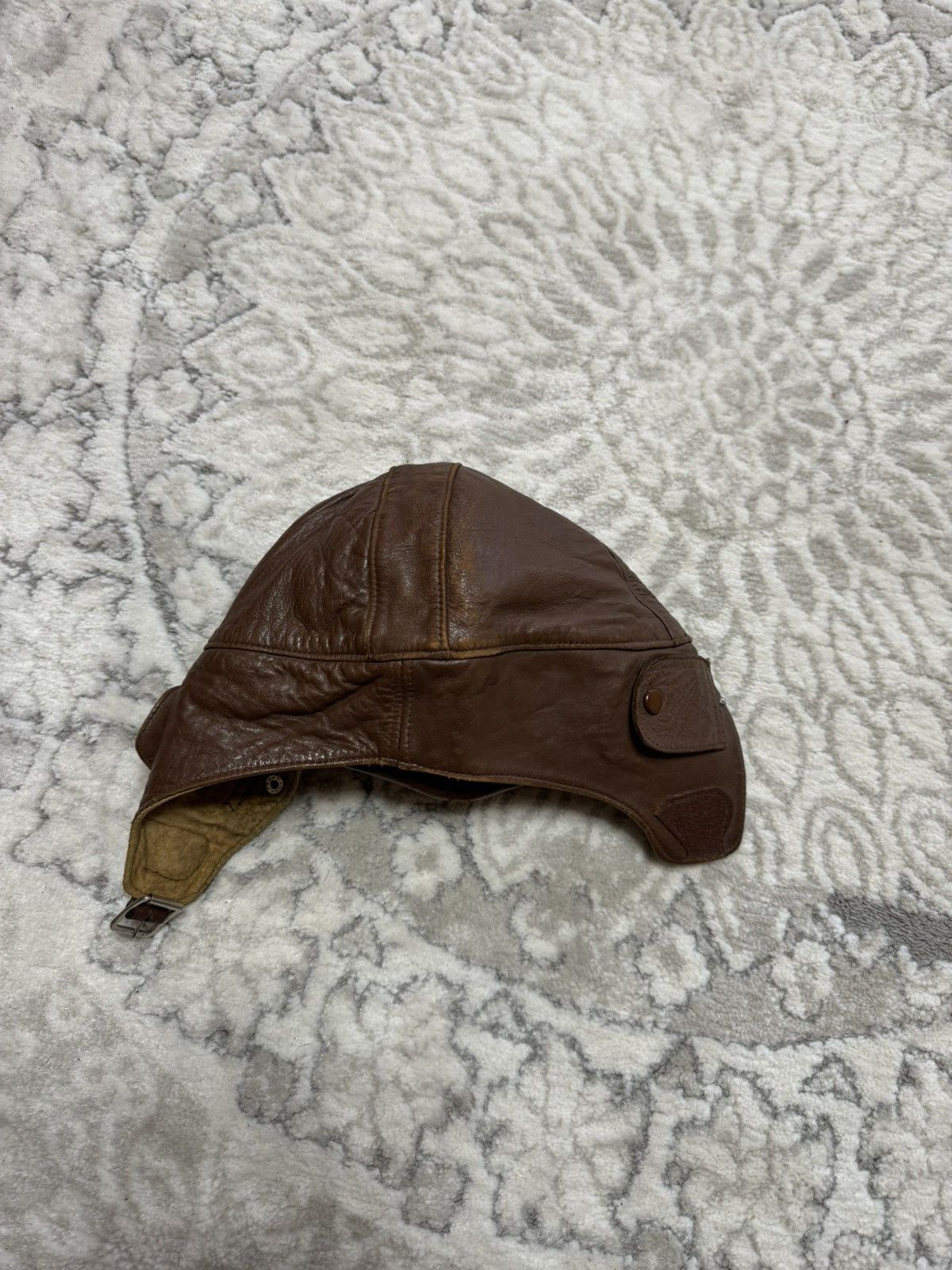 Vintage Very rare military World War aviator cap helmet hat Size ONE SIZE - 5 Thumbnail