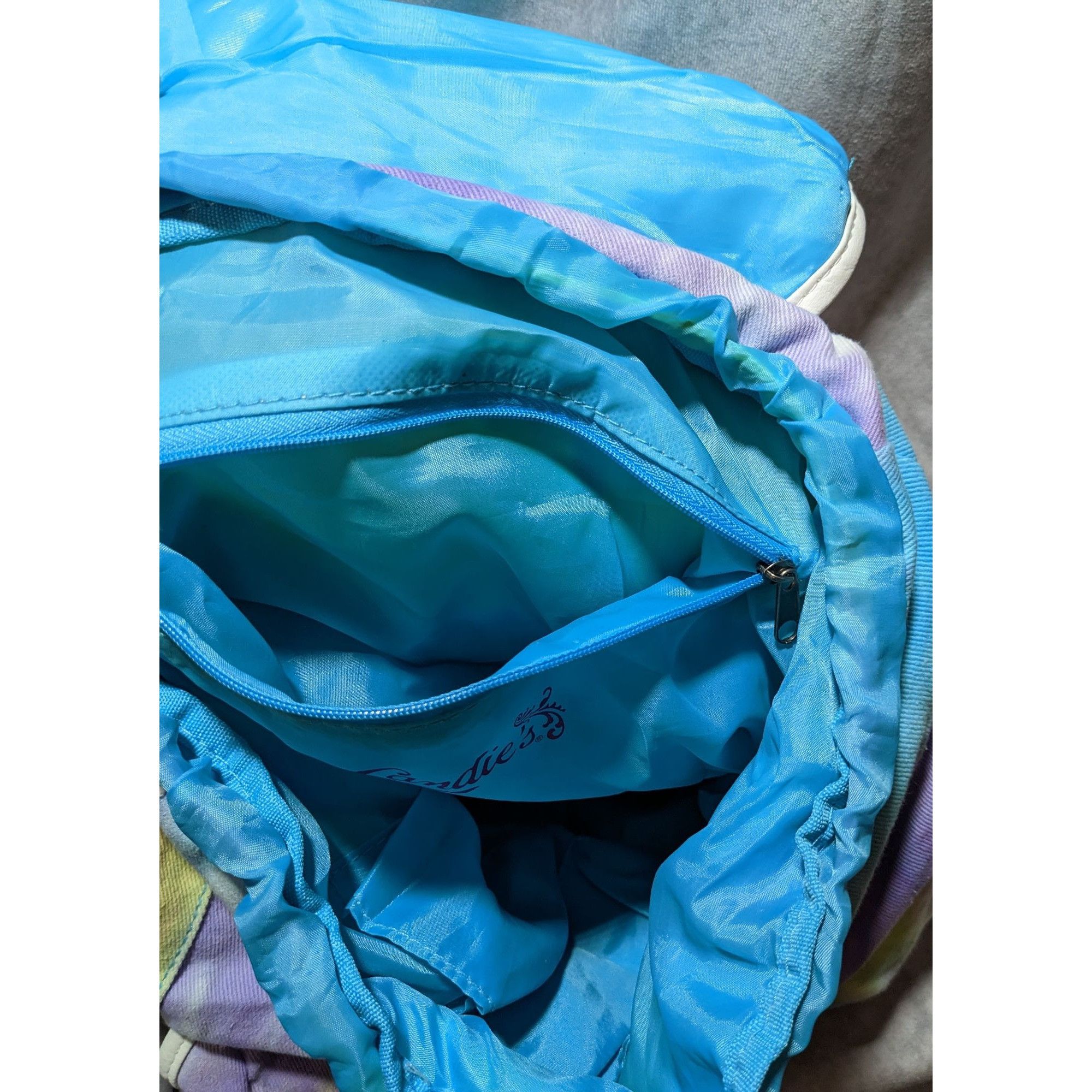 Other Candies Rainbow Tie Dye Glitter Strap Backpack Size ONE SIZE - 24 Thumbnail