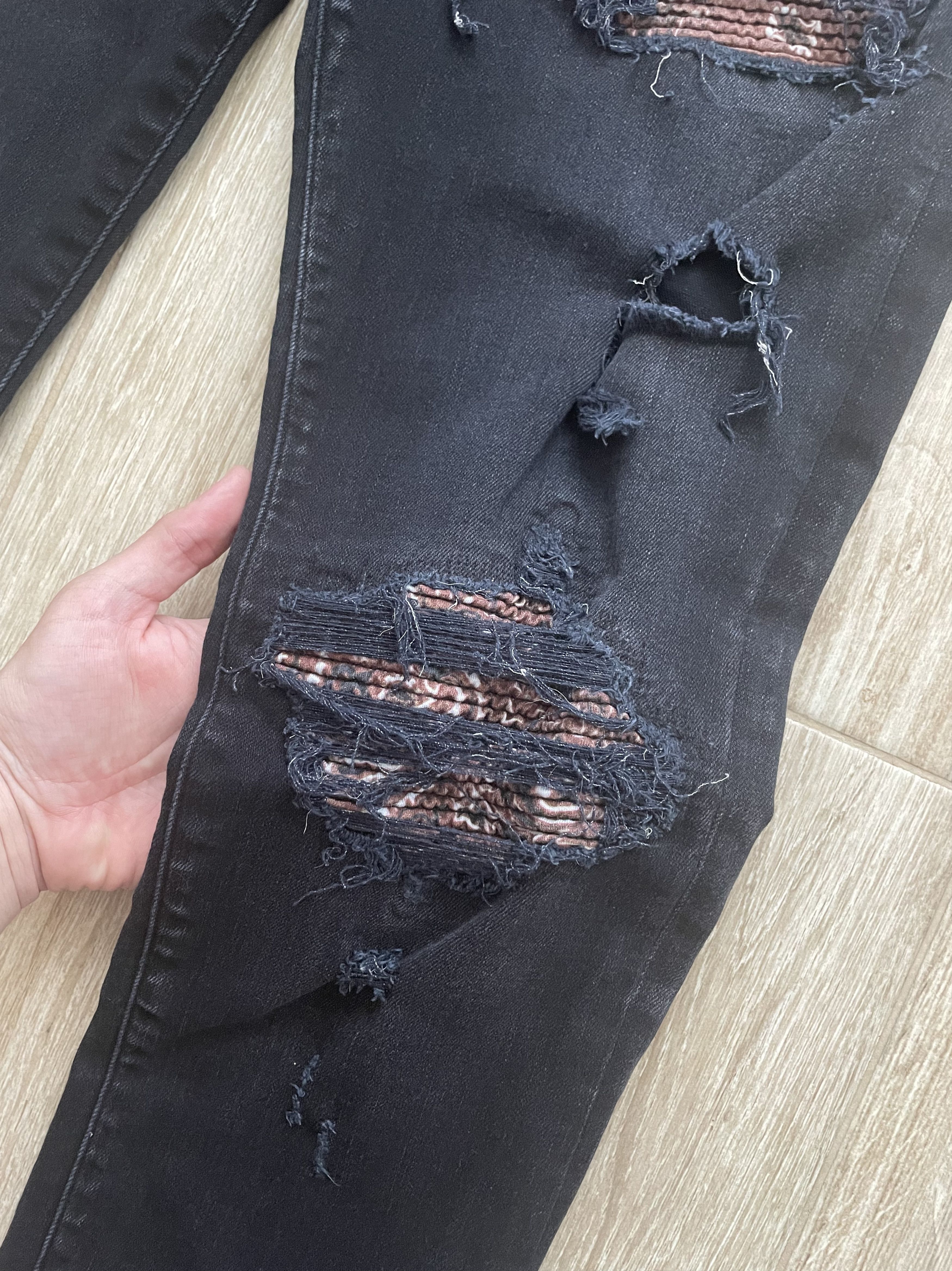 Amiri Amiri MX1 Bandana Destroyed Jeans Size US 36 / EU 52 - 5 Thumbnail