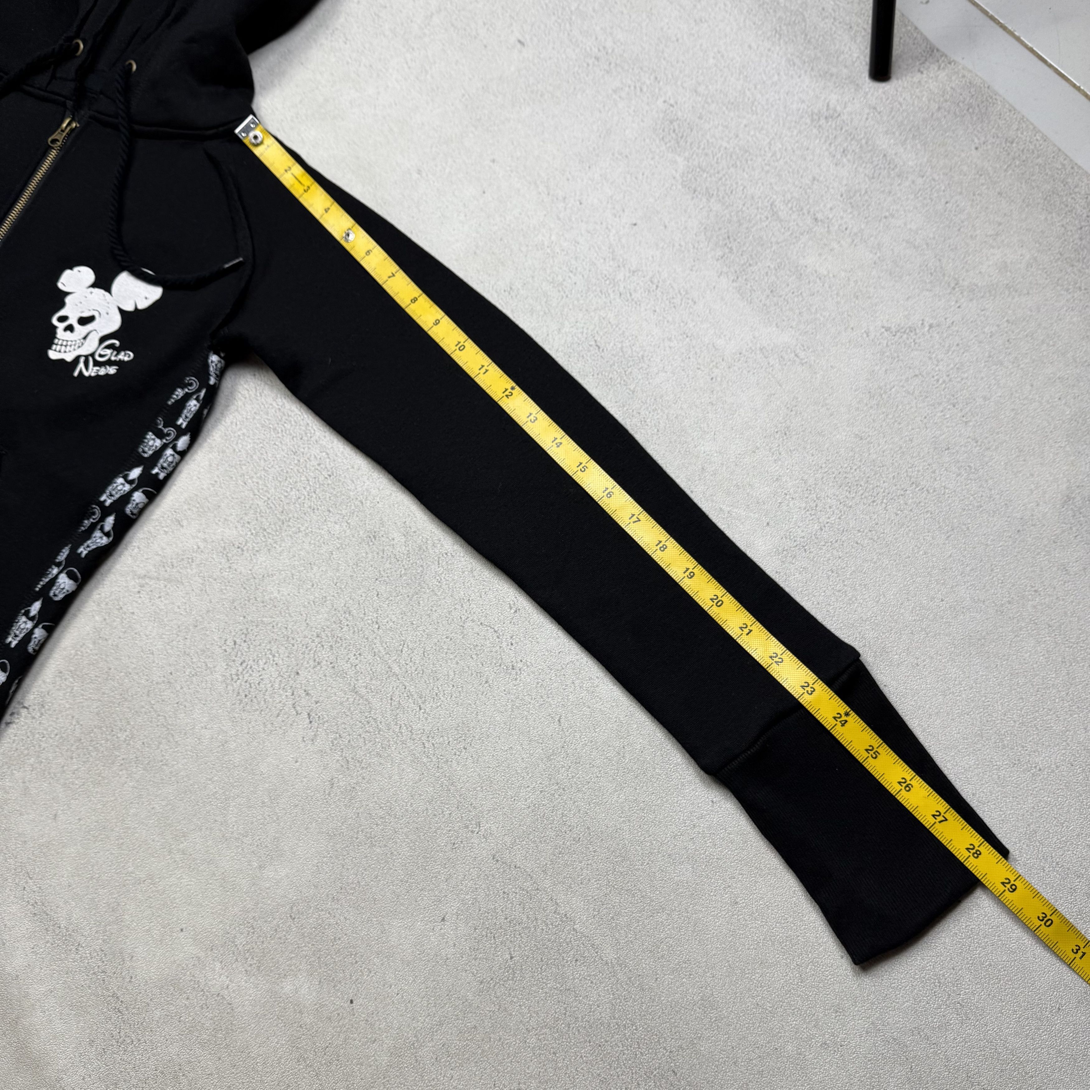 Japanese Brand Glad News Skulls Zip Up Hoodie Size US S / EU 44-46 / 1 - 10 Thumbnail