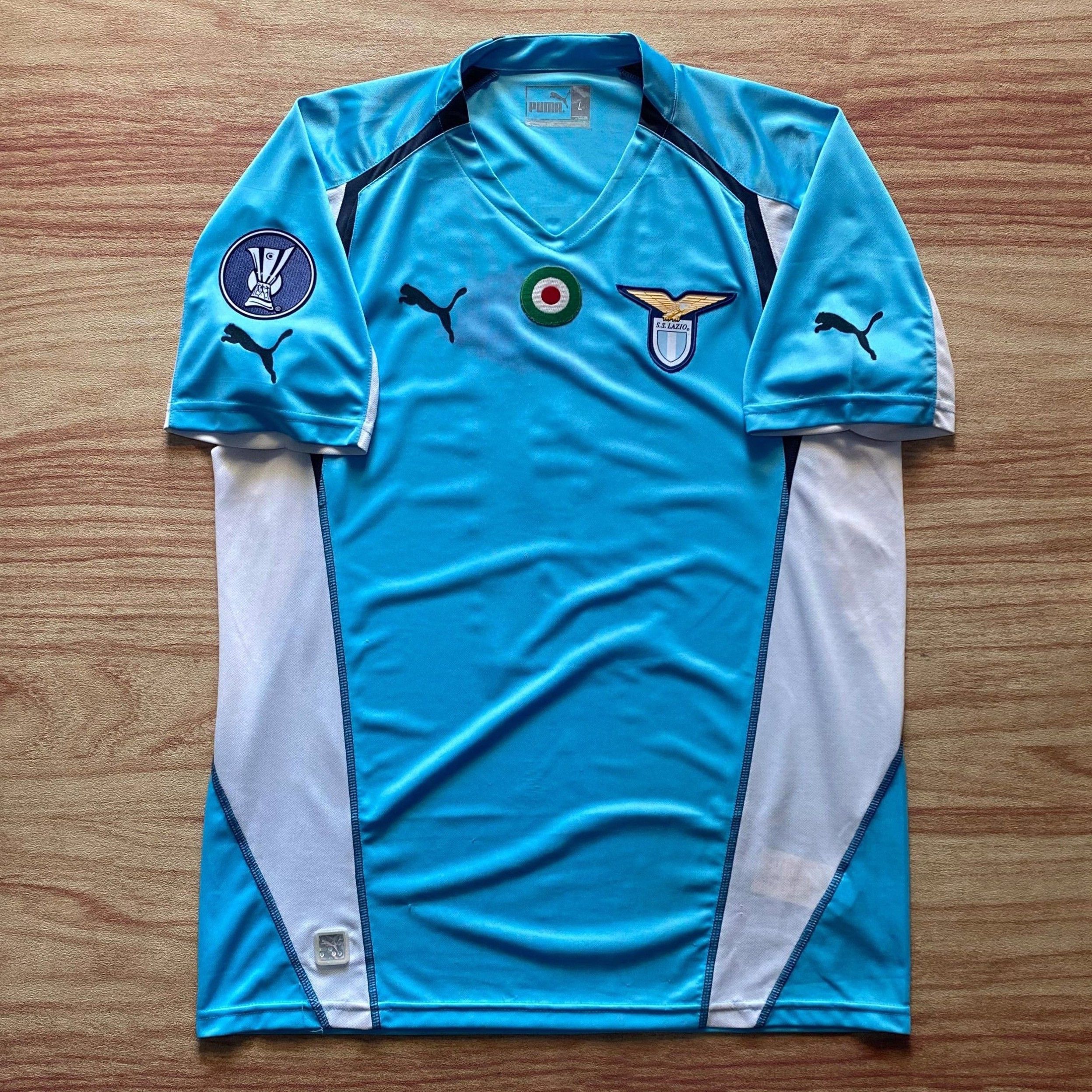 Puma Lazio 2004-2005 Home Jersey Di Canio 10 Size US L / EU 52-54 / 3 - 1 Thumbnail