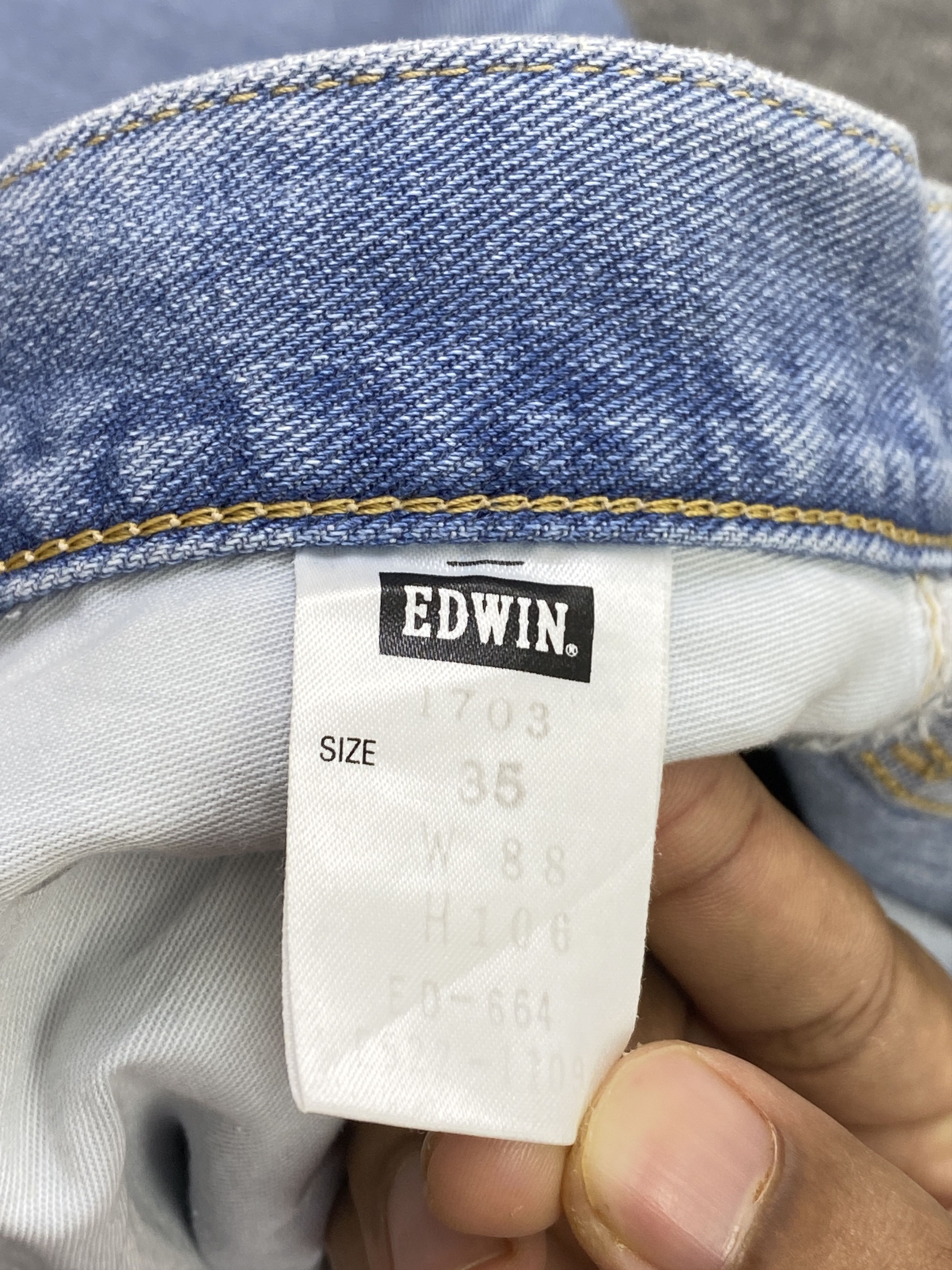 Edwin Vintage Edwin Soft Jeans Light Blue Denim DP2875 Size US 34 / EU 50 - 14 Thumbnail