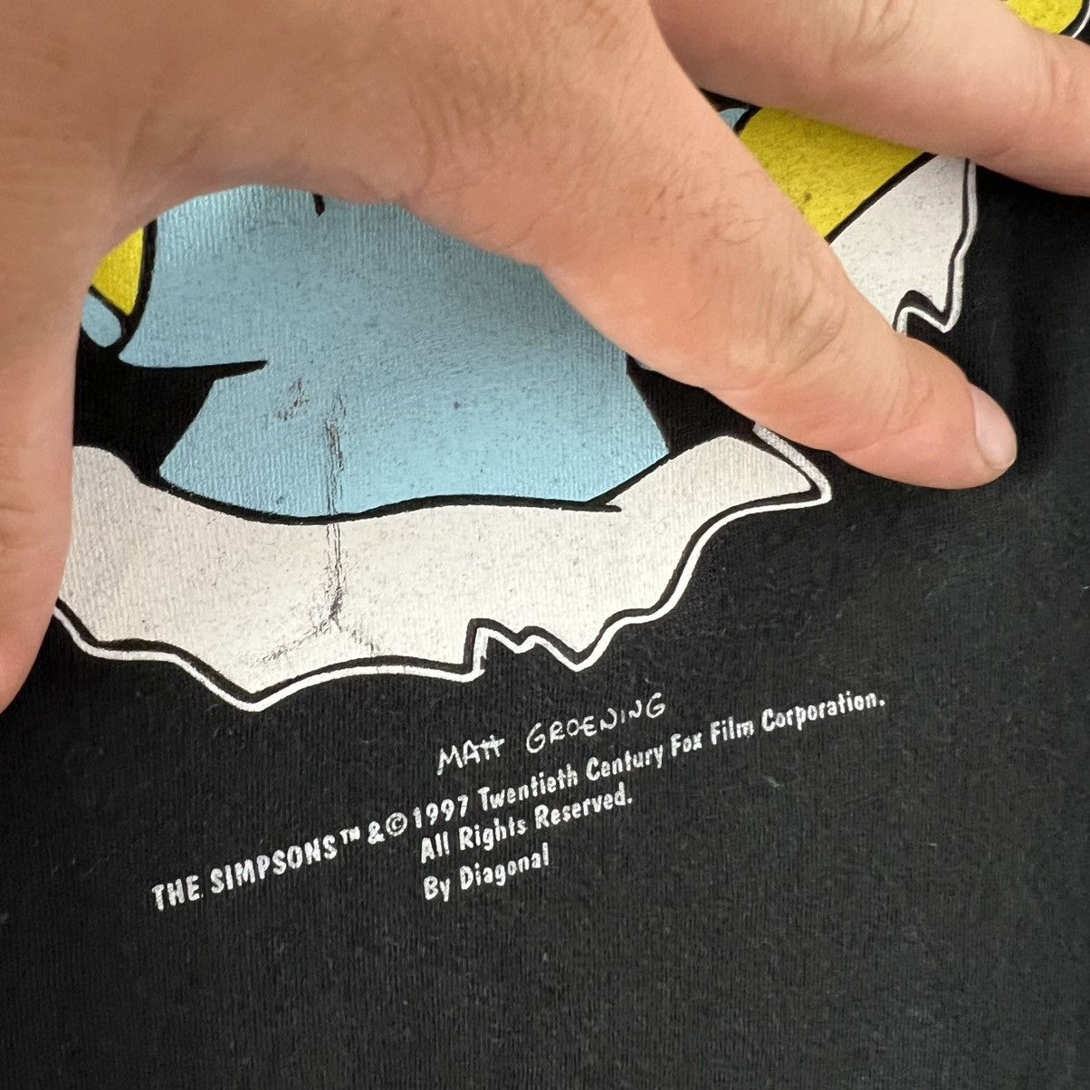 The Simpsons Vintage 1997 The Simpson Big Logo Crewneck T-Shirt Size US XL / EU 56 / 4 - 5 Thumbnail
