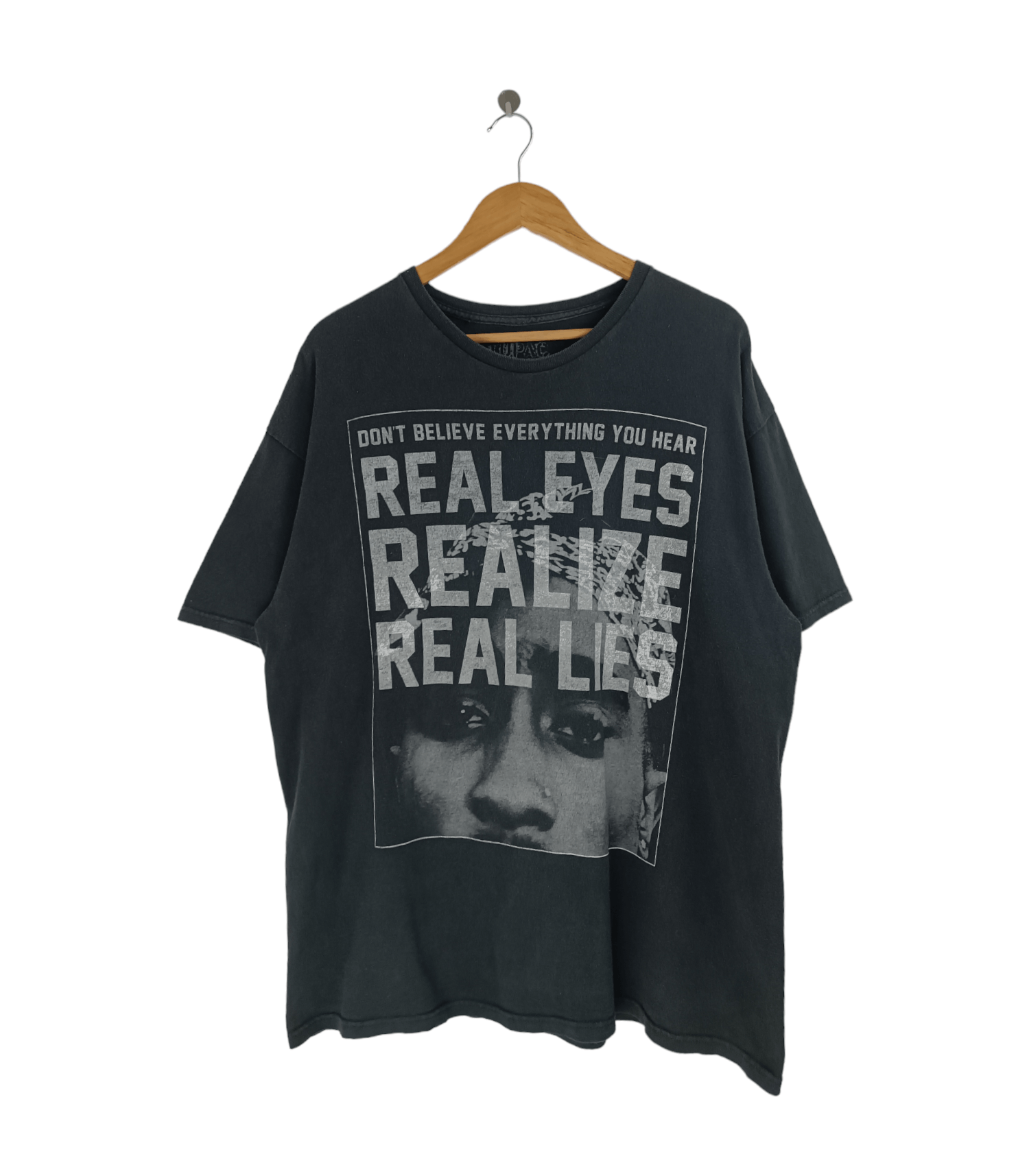 Rap Tees VINTAGE Y2K FADED TUPAC REAL EYES TEE biggie snoop nas Size US XL / EU 56 / 4 - 1 Thumbnail