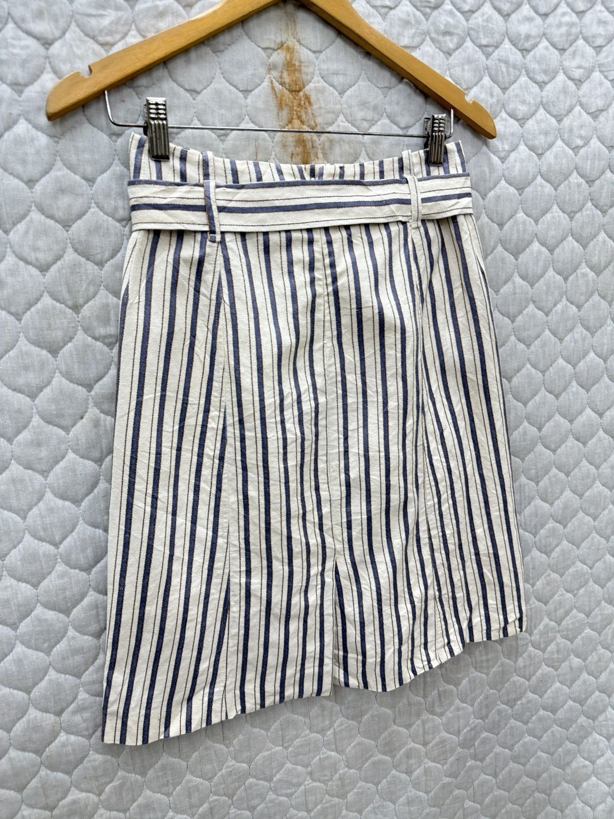 Loro Piana 🔥🔥🔥ARCHIVE LORO PIANA BELTED STRIPE SKIRTS Size 27" / US 4 / IT 40 - 6 Thumbnail