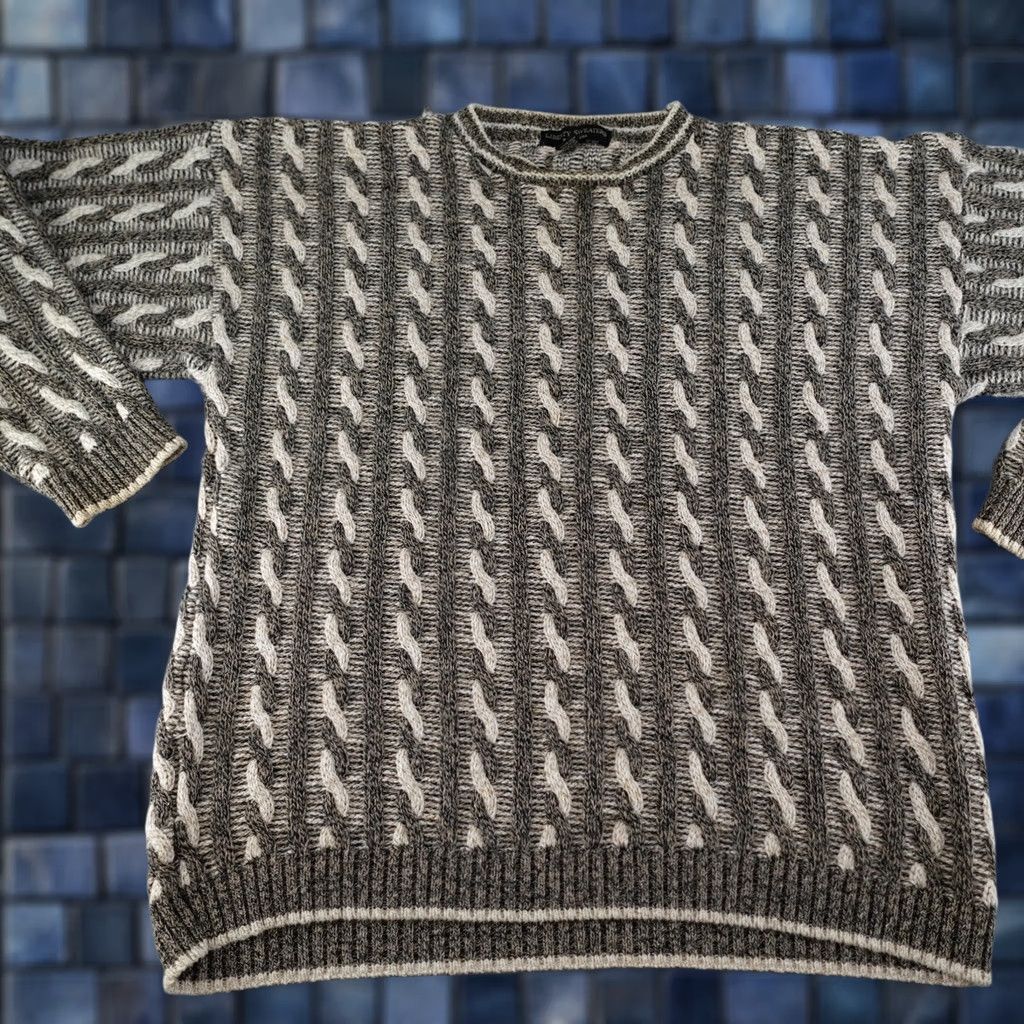 Vintage VINTAGE Liberty Sweaters Sweater Mens 2XL Gray Heavyweight Pullover USA 90s Size US XXL / EU 58 / 5 - 1 Thumbnail