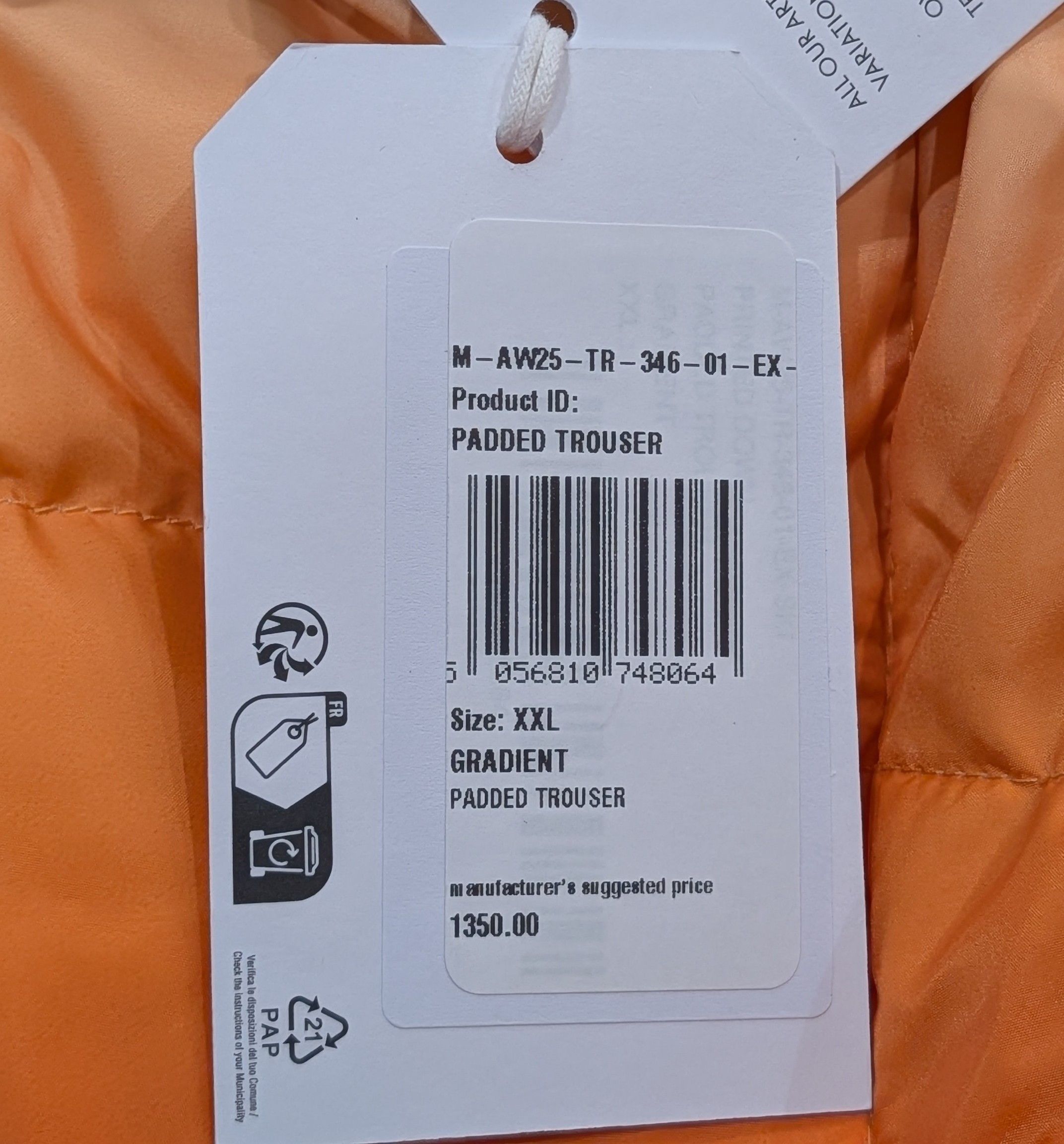 Casablanca Casablanca Gradient Padded Nylon Ski Pants Trousers 2XL Size US 38 / EU 54 - 13 Thumbnail