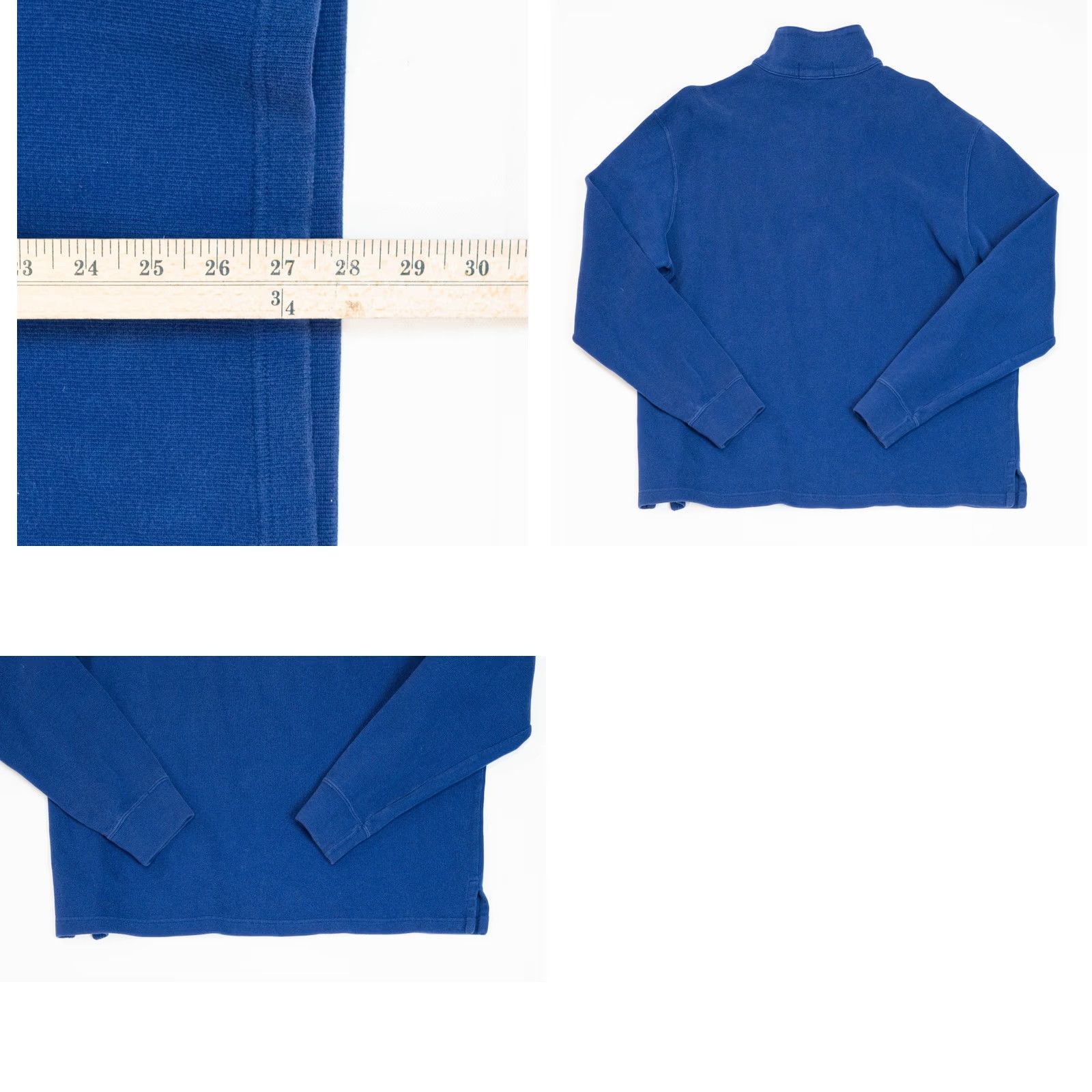 Polo Ralph Lauren VINTAGE Polo Ralph Lauren 1/4 Zip Sweater Mens XL Blue 90’s Kanye Pullover Shirt Size US XL / EU 56 / 4 - 9 Thumbnail