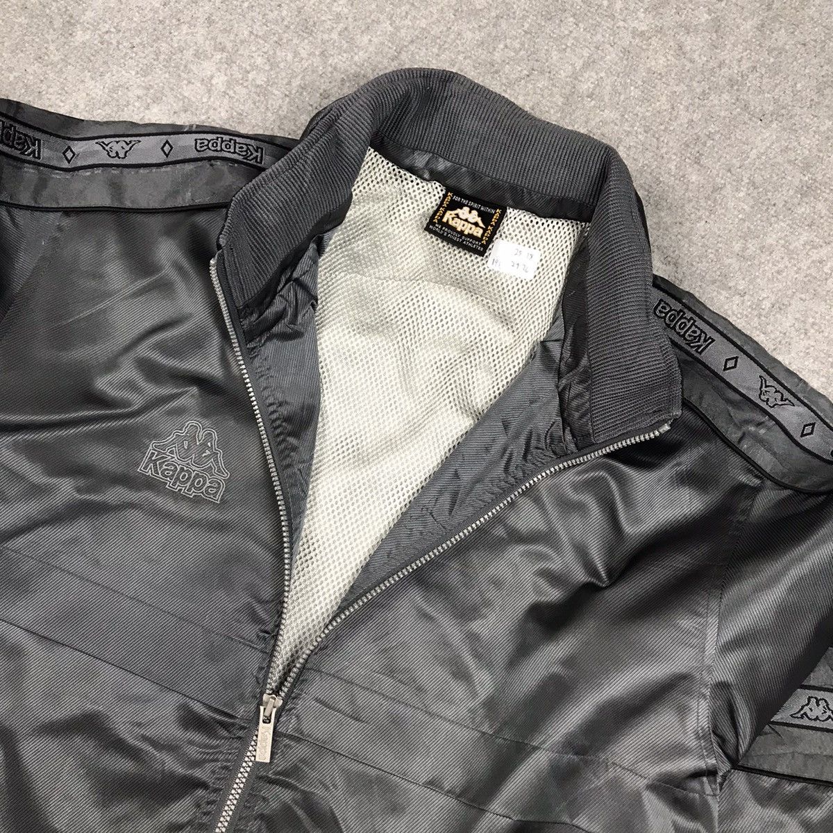 Kappa × Vintage 2000s Kappa Gray Zipper Light Jacket Size US L / EU 52-54 / 3 - 10 Thumbnail