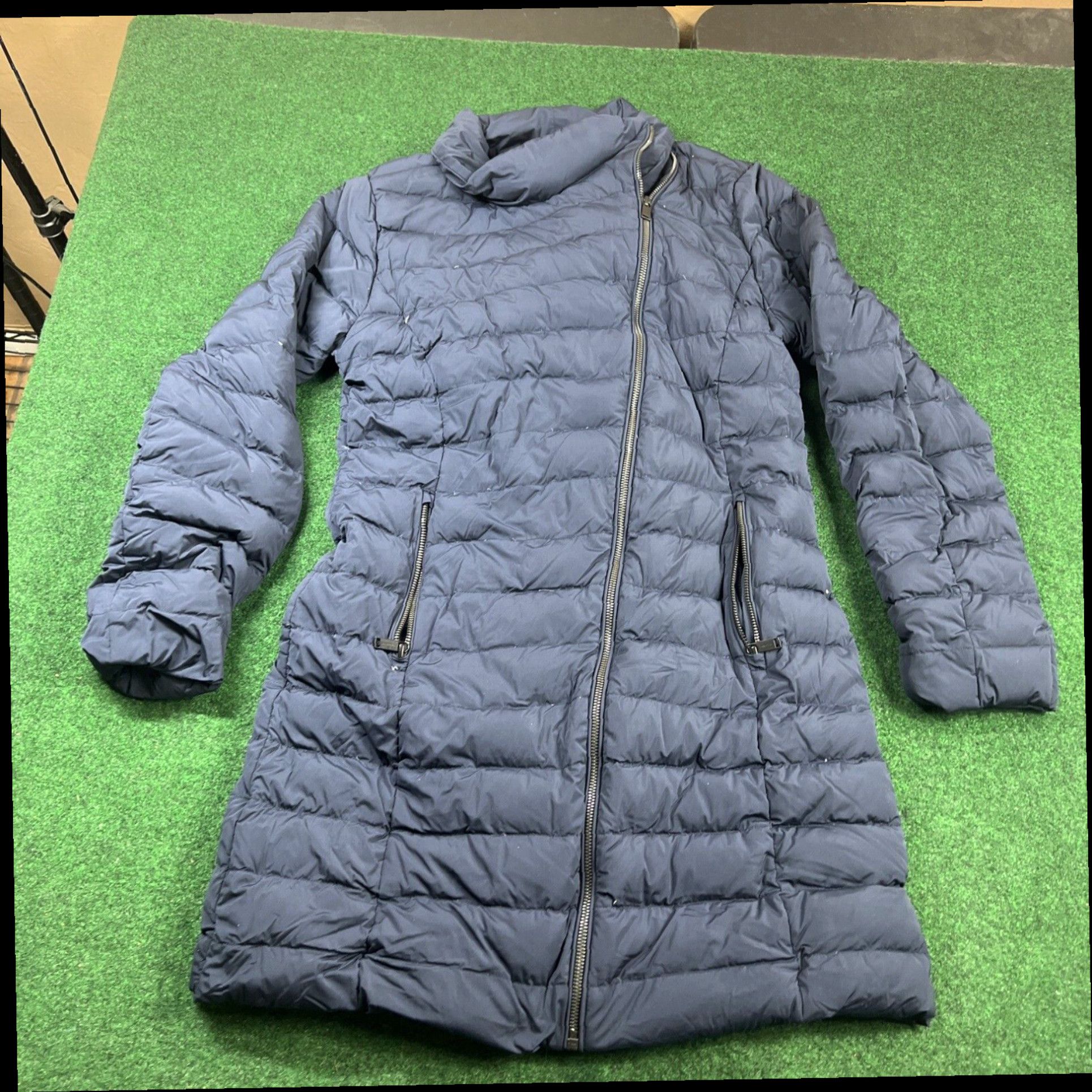 Vintage Babaton Aritzia Reza Goose Down Filled Puffer Jacket Coat Navy Small Size S / US 4 / IT 40 - 5 Thumbnail