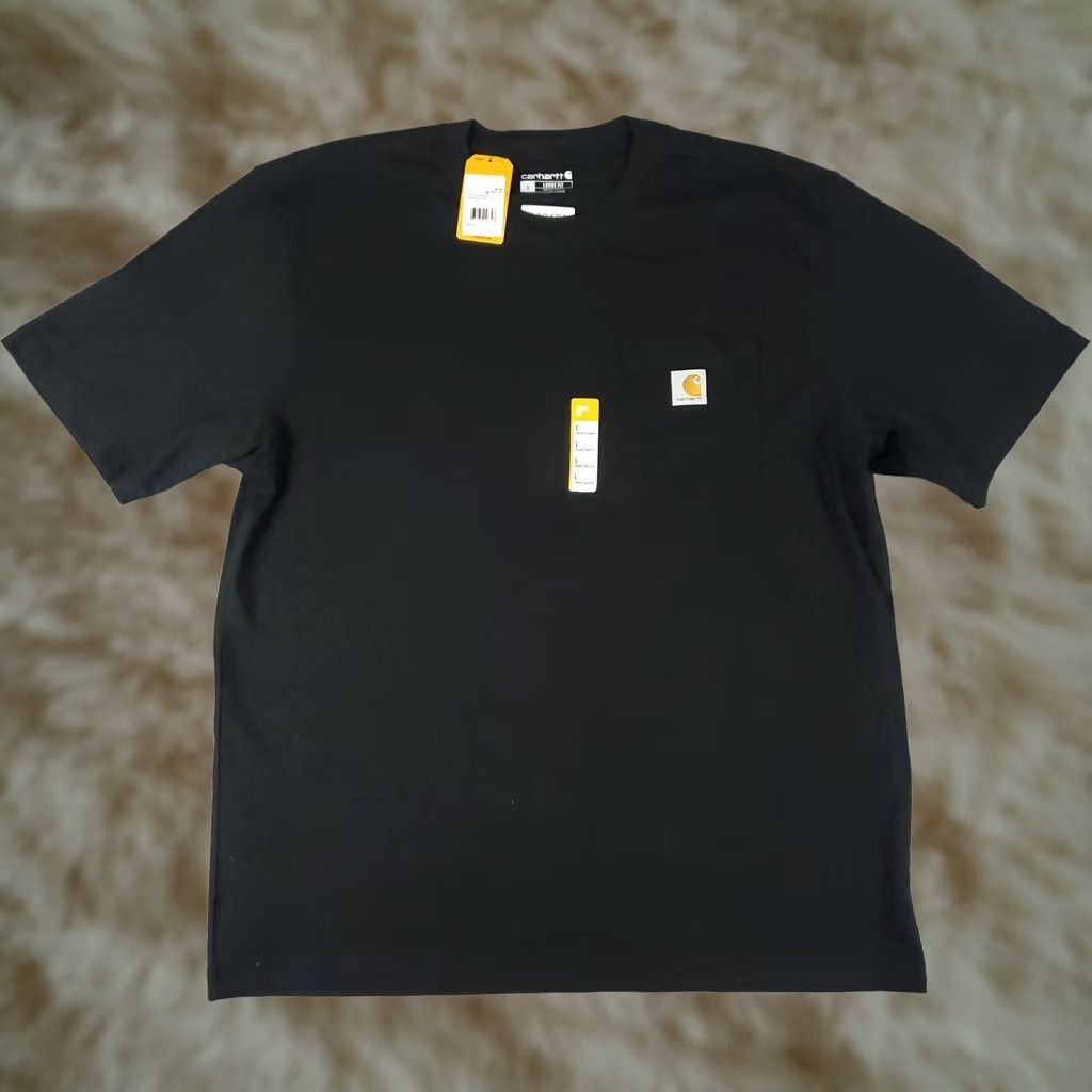 Carhartt Carhartt T Shirt Mens Large Black Pocket Loose Fit Pullover Short Sleeve Size US L / EU 52-54 / 3 - 1 Thumbnail