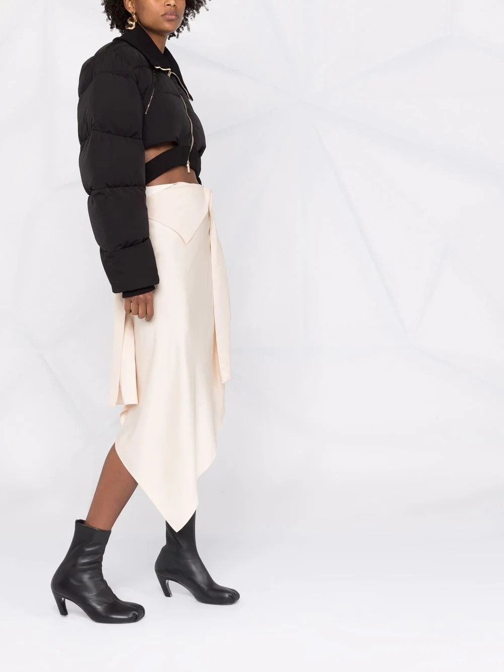 Givenchy o1y0925 Midi Skirt in Beige Size 30" / US 8 / IT 44 - 5 Thumbnail