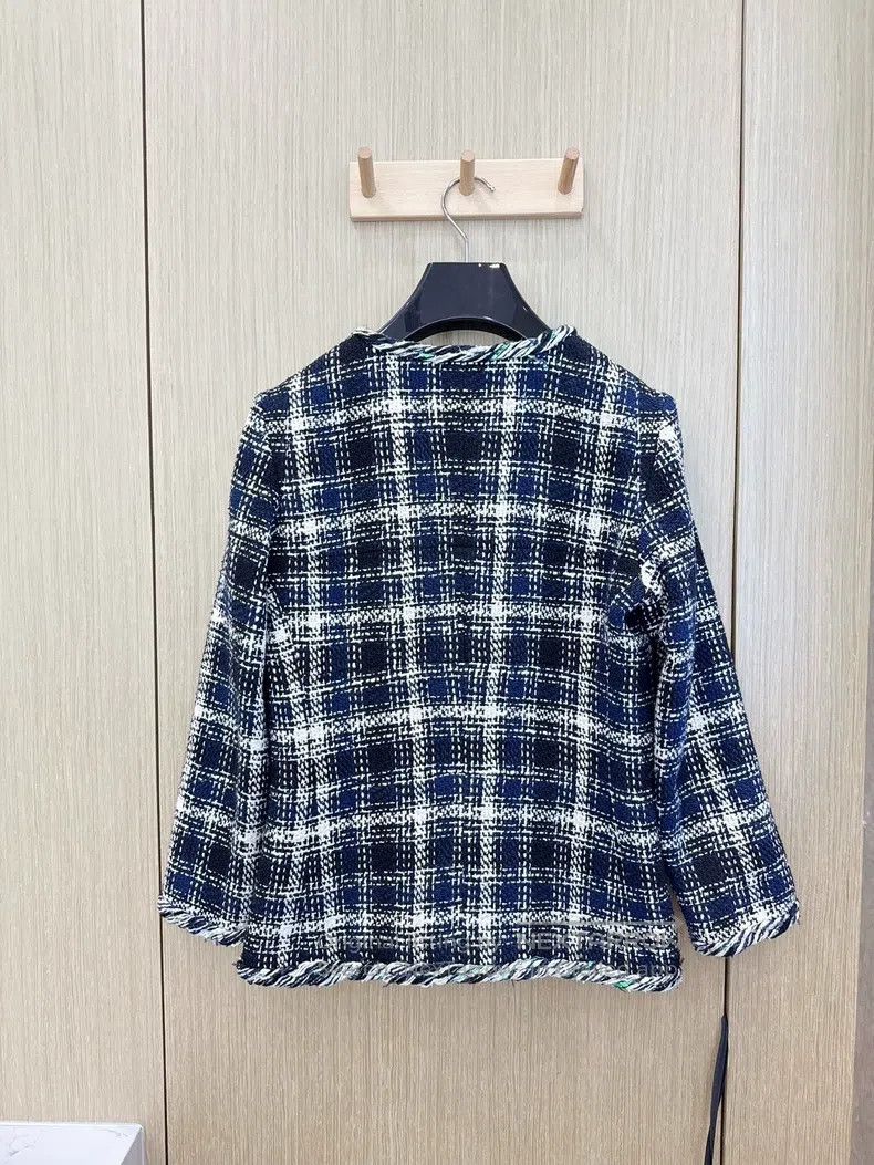 Chanel Chanel 18S Waterfall Series Runway Blue and White Plaid Gr Size XS / US 0-2 / IT 36-38 - 4 Thumbnail