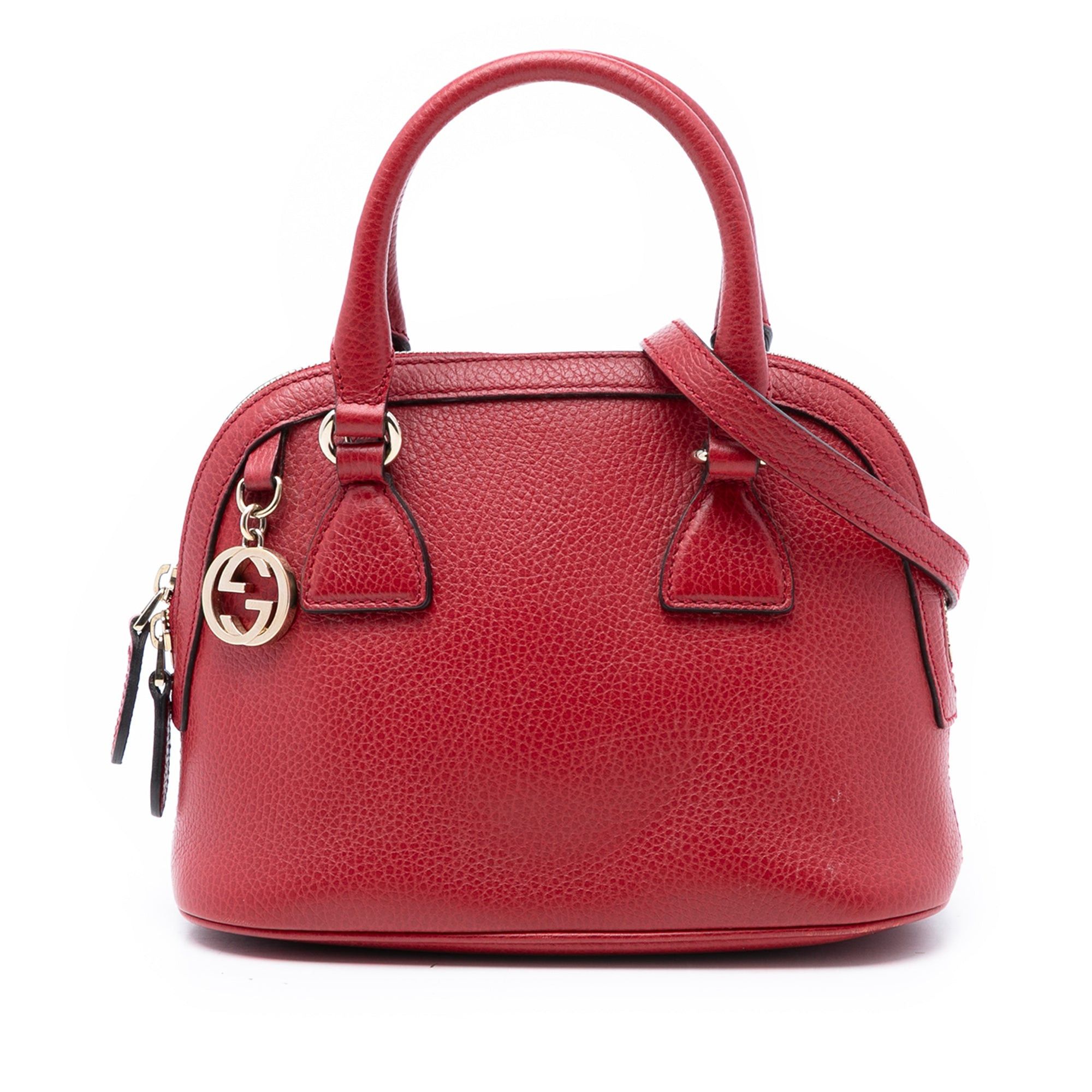 Gucci Mini Leather GG Charm Dome Satchel Size ONE SIZE - 1 Thumbnail