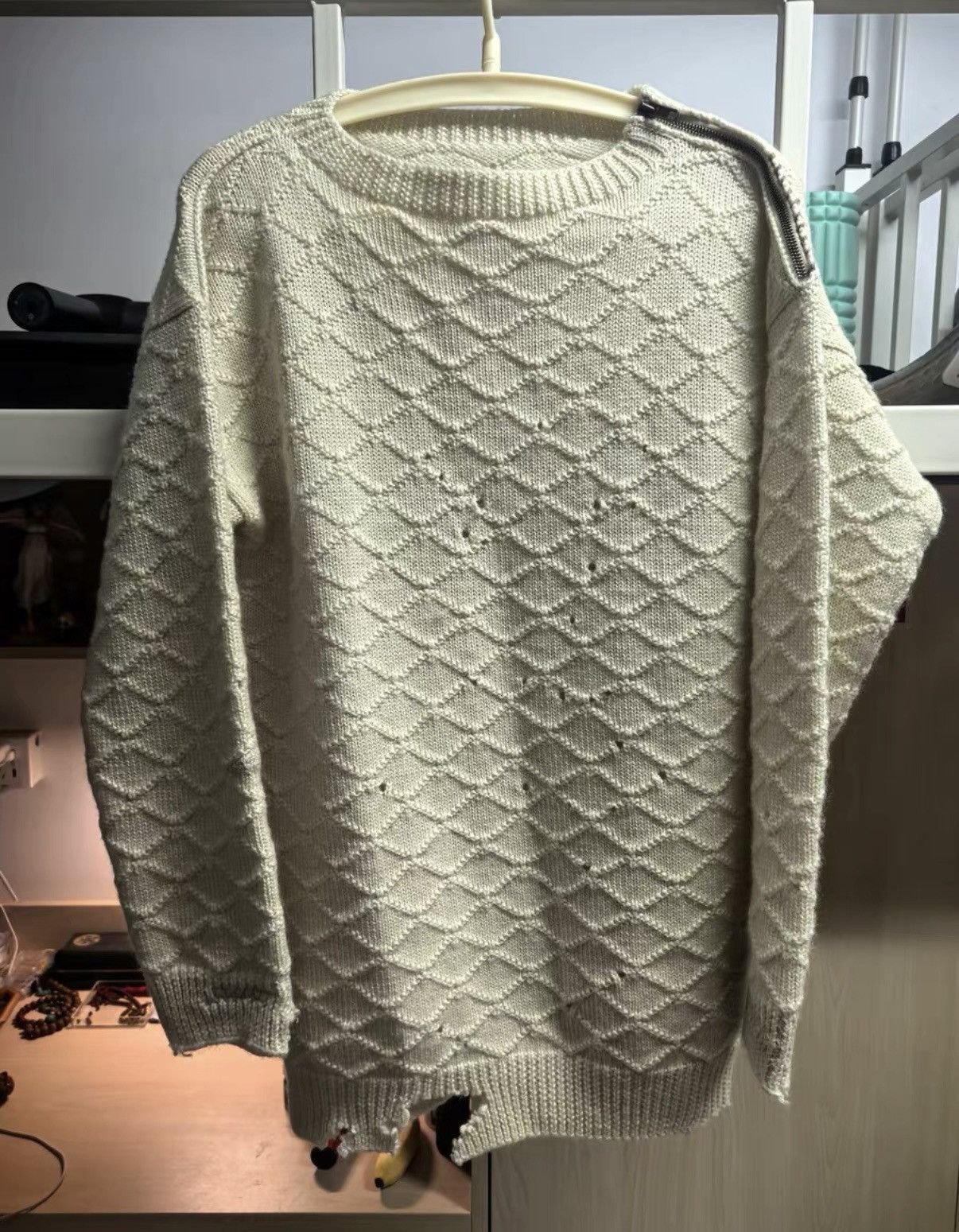 Maison Margiela Maison Margiela Main Line Authentic Distressed Wool Sweater Size US XL / EU 56 / 4 - 1 Thumbnail